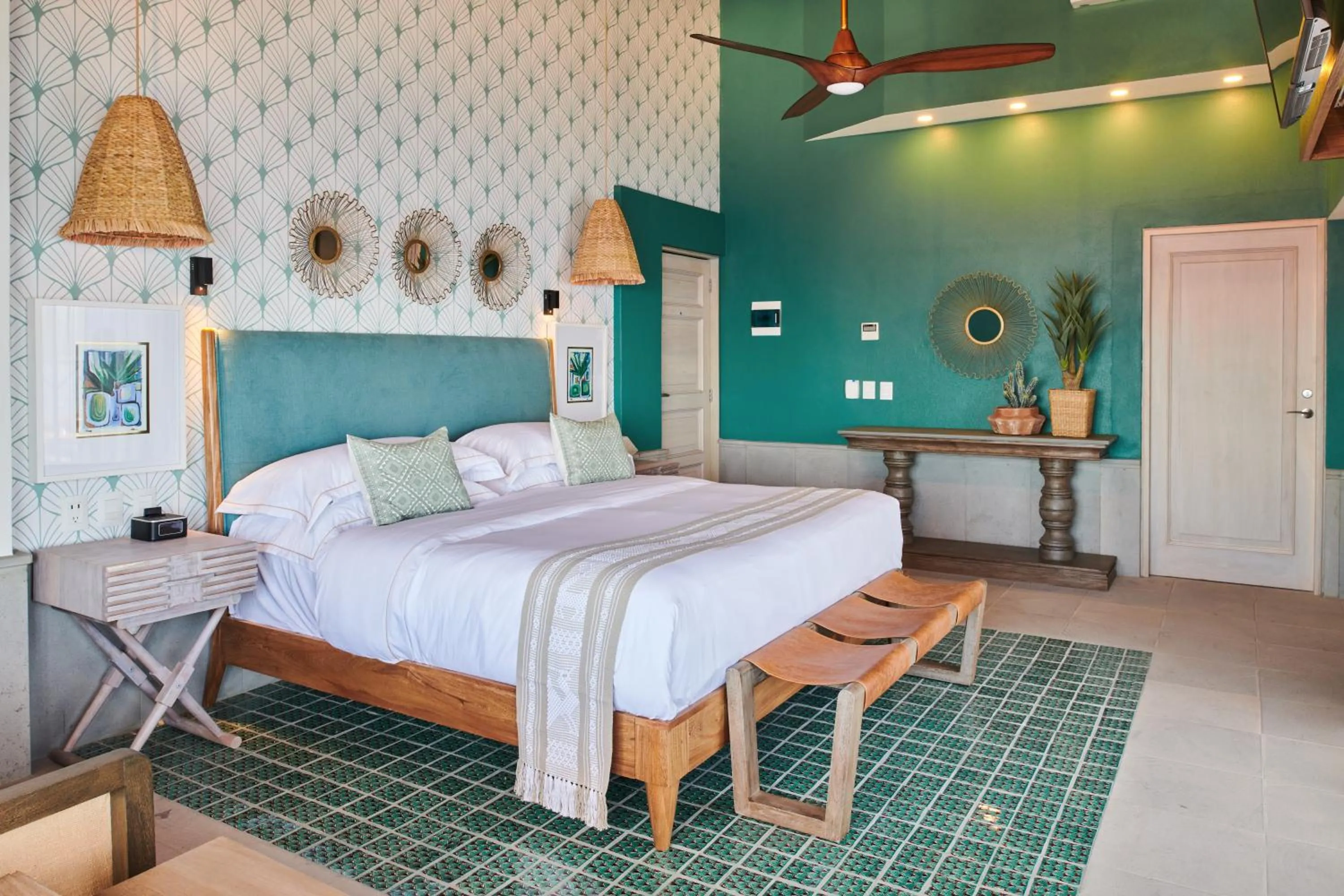 Bedroom, Bed in Hotel Luxury Patio Azul