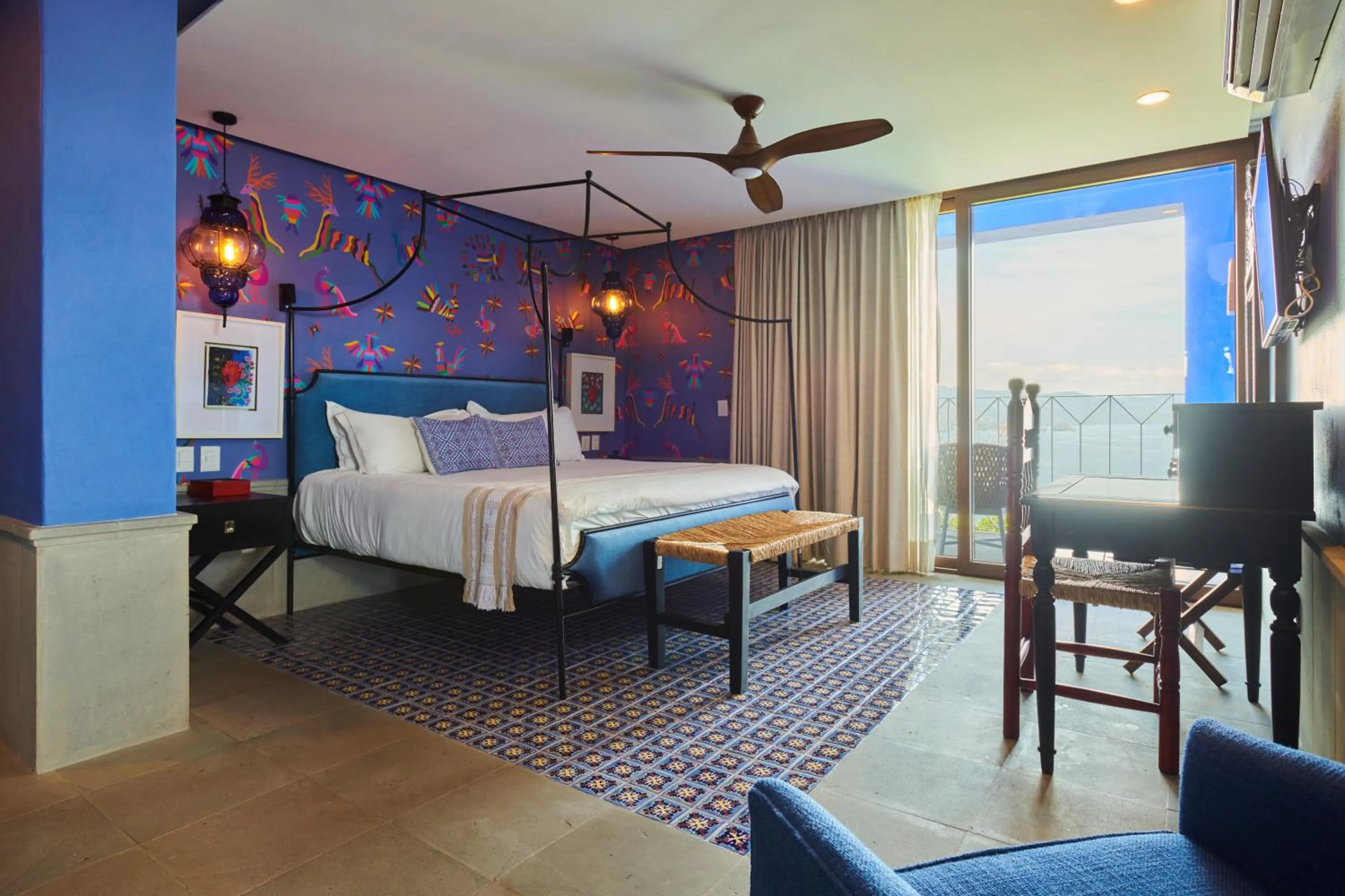 Bedroom, Bed in Hotel Luxury Patio Azul