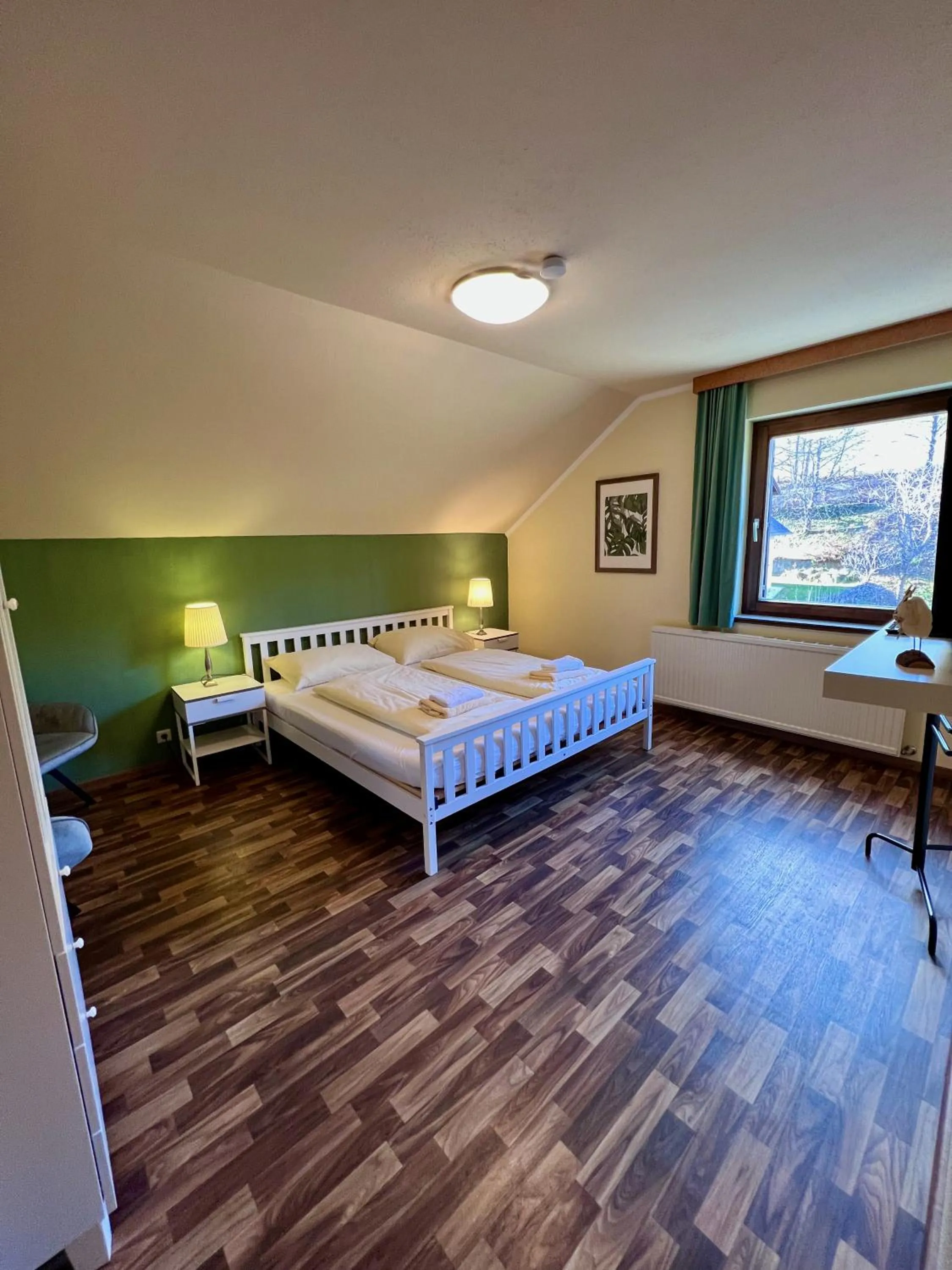 Bedroom, Bed in Pension Lambrecht