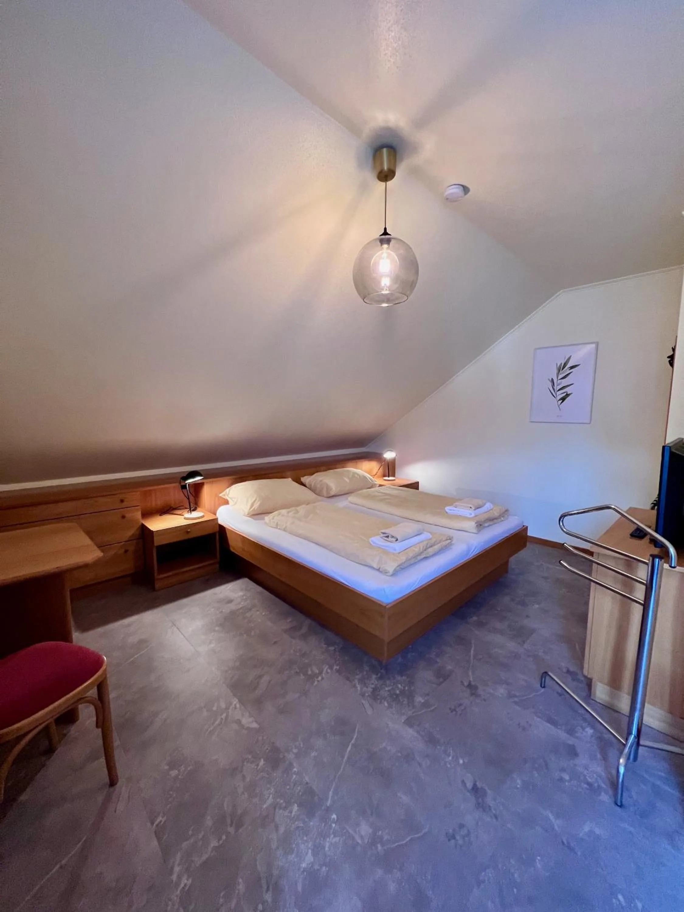 Bedroom, Bed in Pension Lambrecht