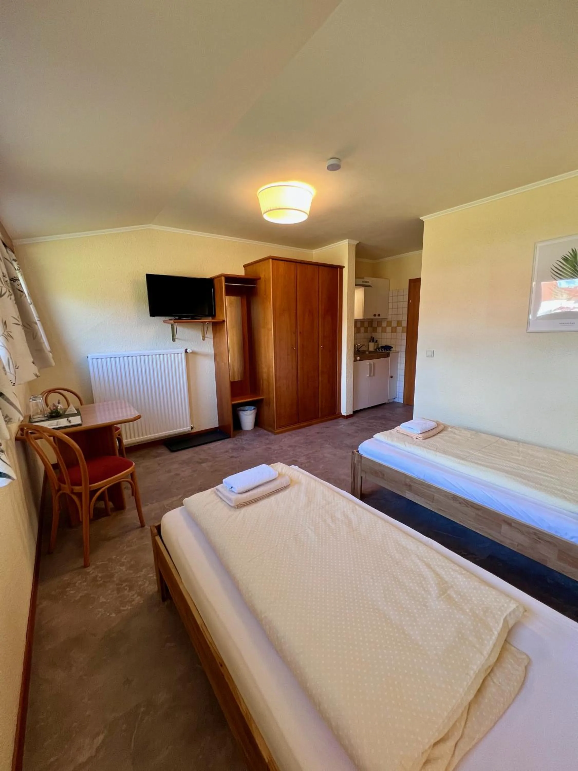 Bedroom, Bed in Pension Lambrecht