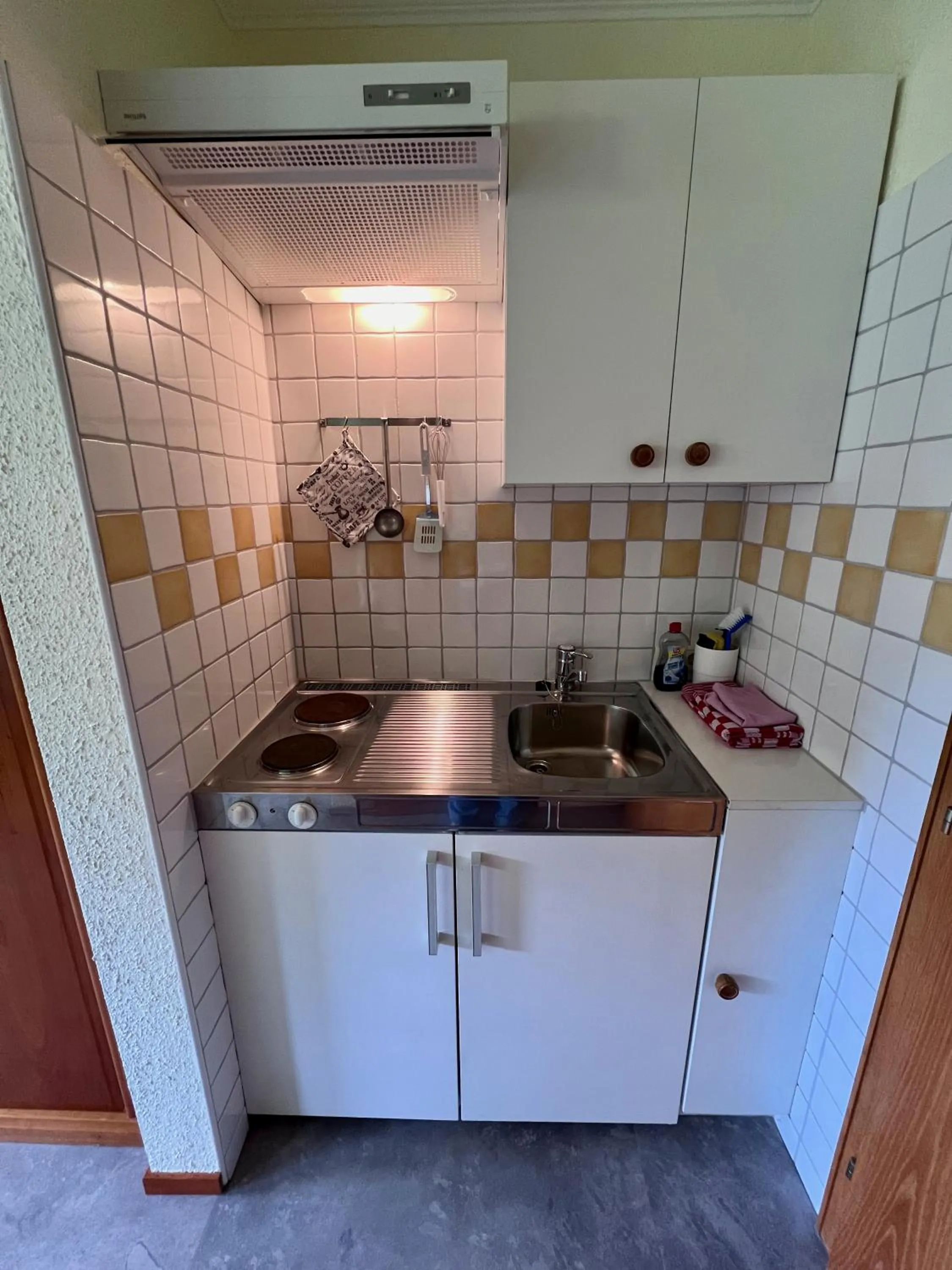 Kitchen or kitchenette in Pension Lambrecht