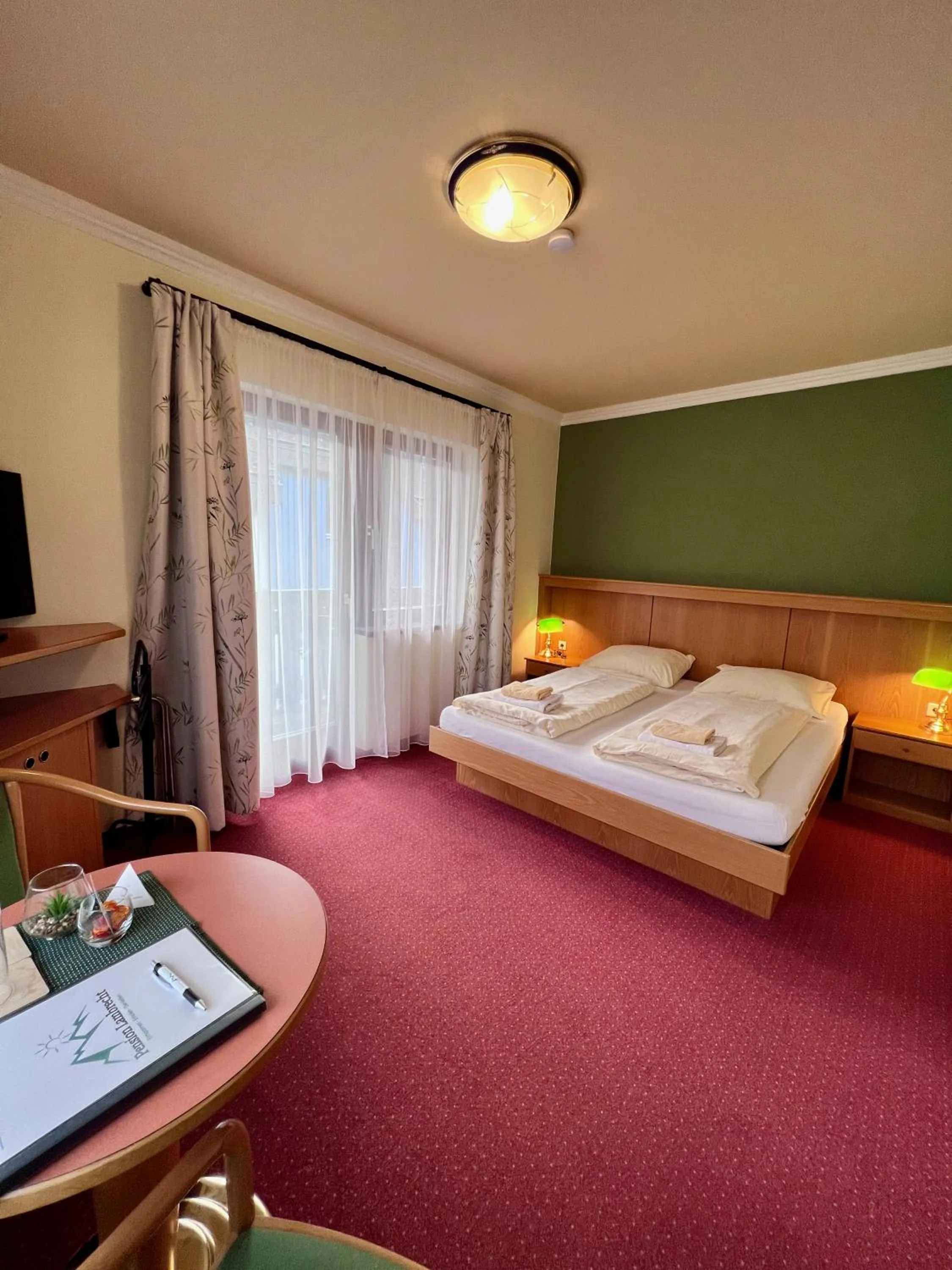 Bedroom, Bed in Pension Lambrecht