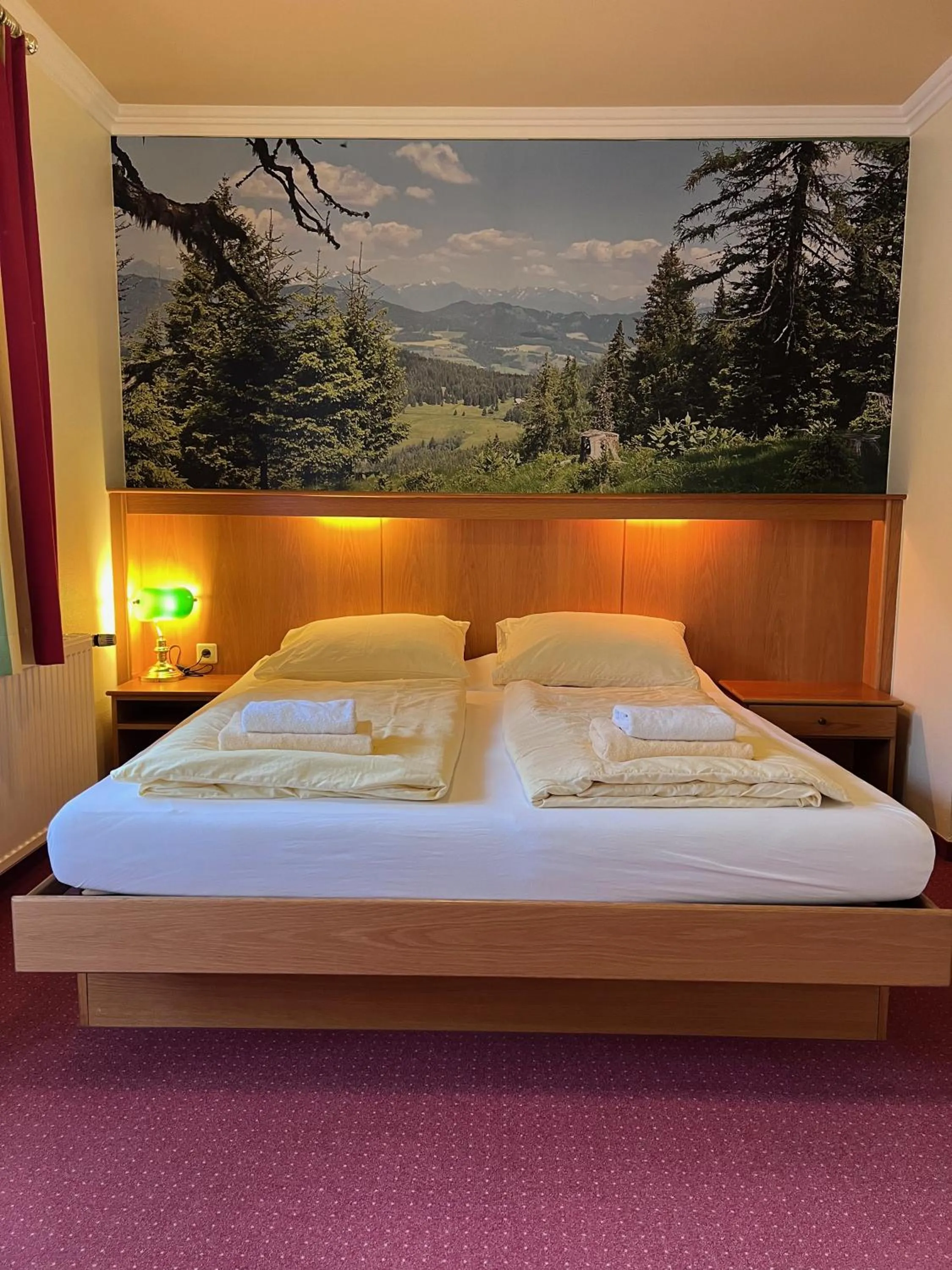 Bedroom, Bed in Pension Lambrecht