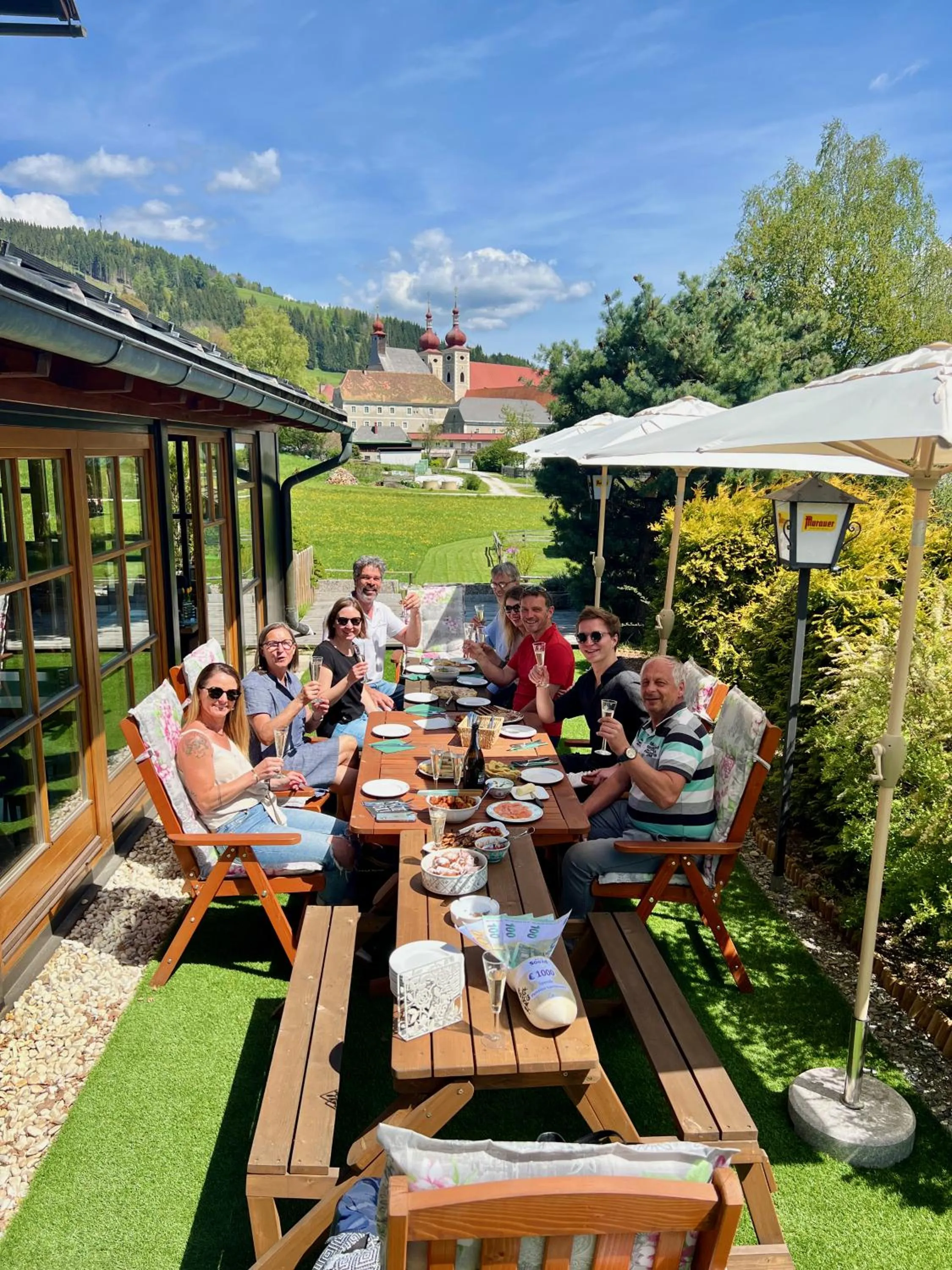 Balcony/Terrace in Pension Lambrecht