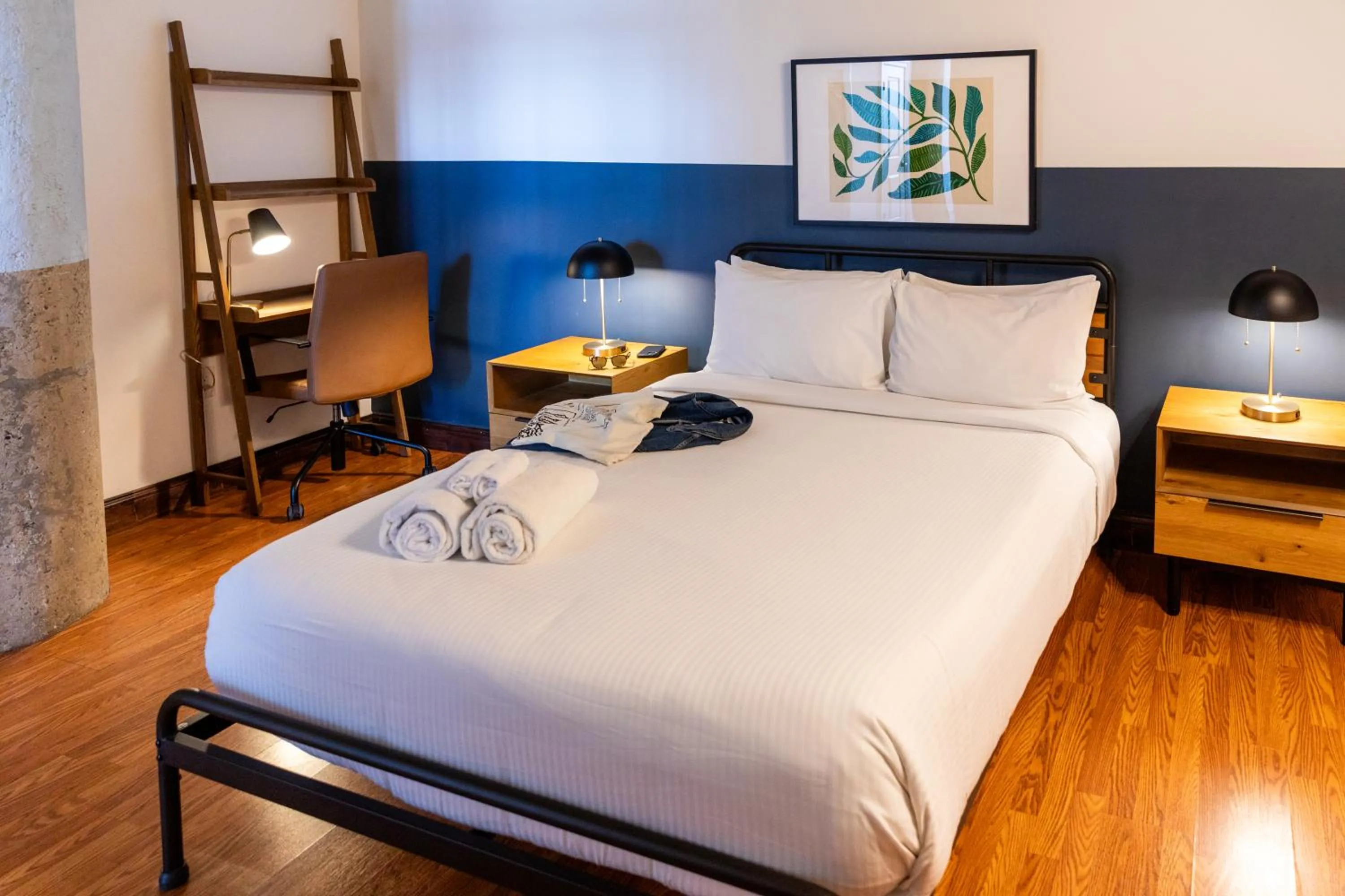 Photo of the whole room, Bed in Sosuite at Independence Lofts - Callowhill