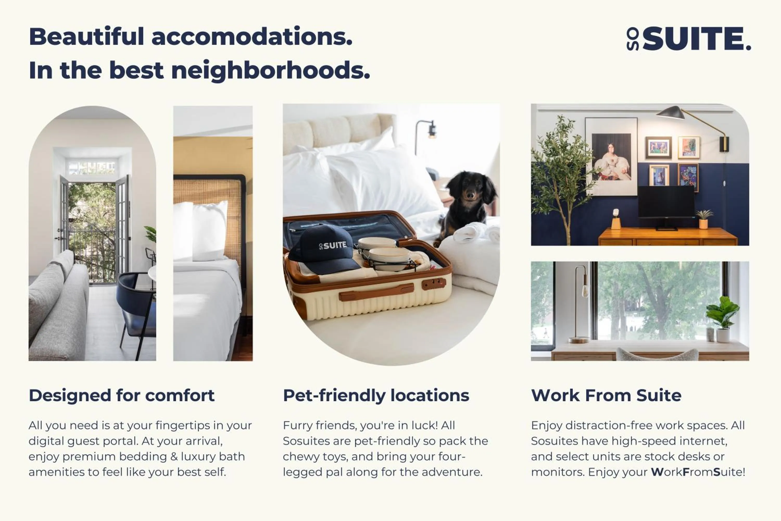 Text overlay in Sosuite at Independence Lofts - Callowhill