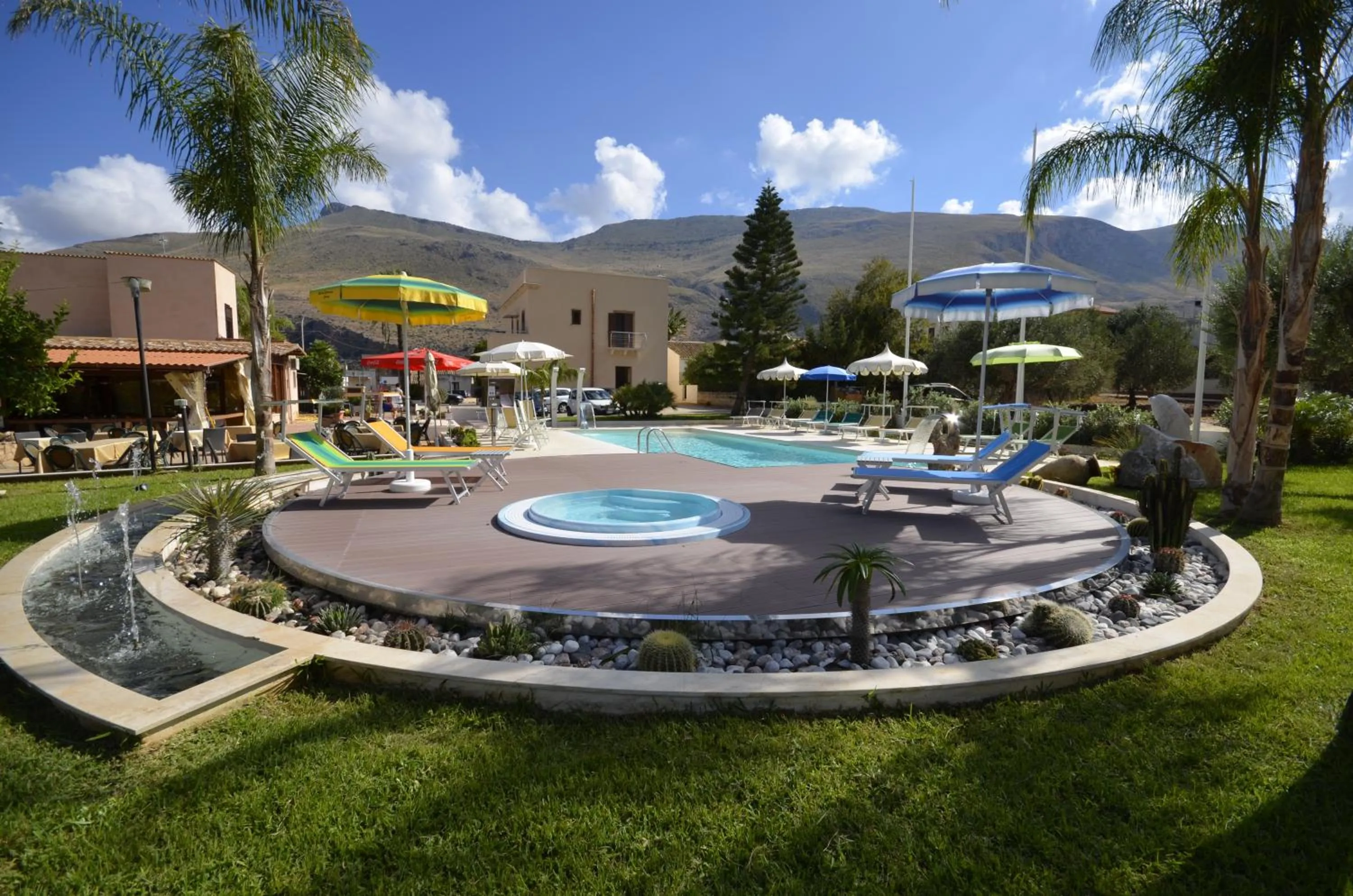 Garden view in Hotel Oasi da Paolo