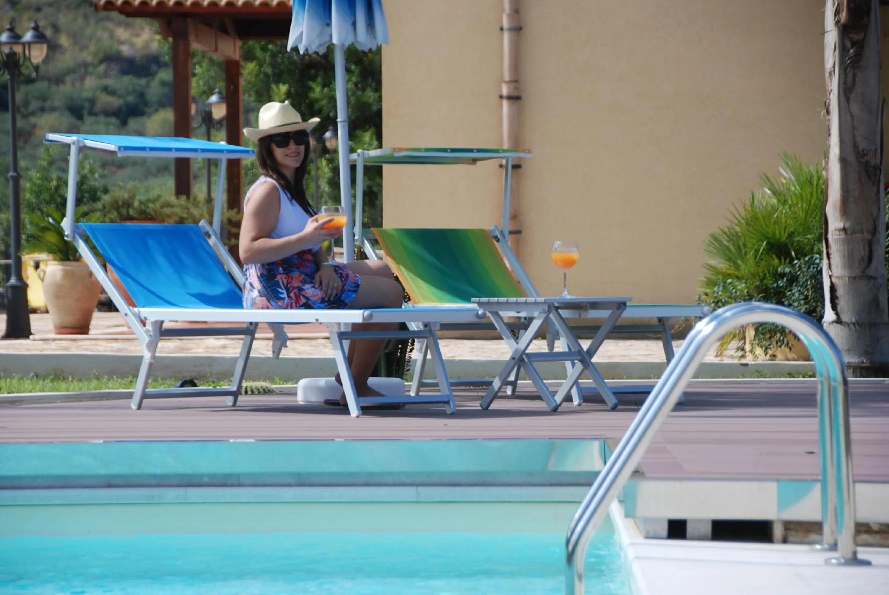 Pool view in Hotel Oasi da Paolo