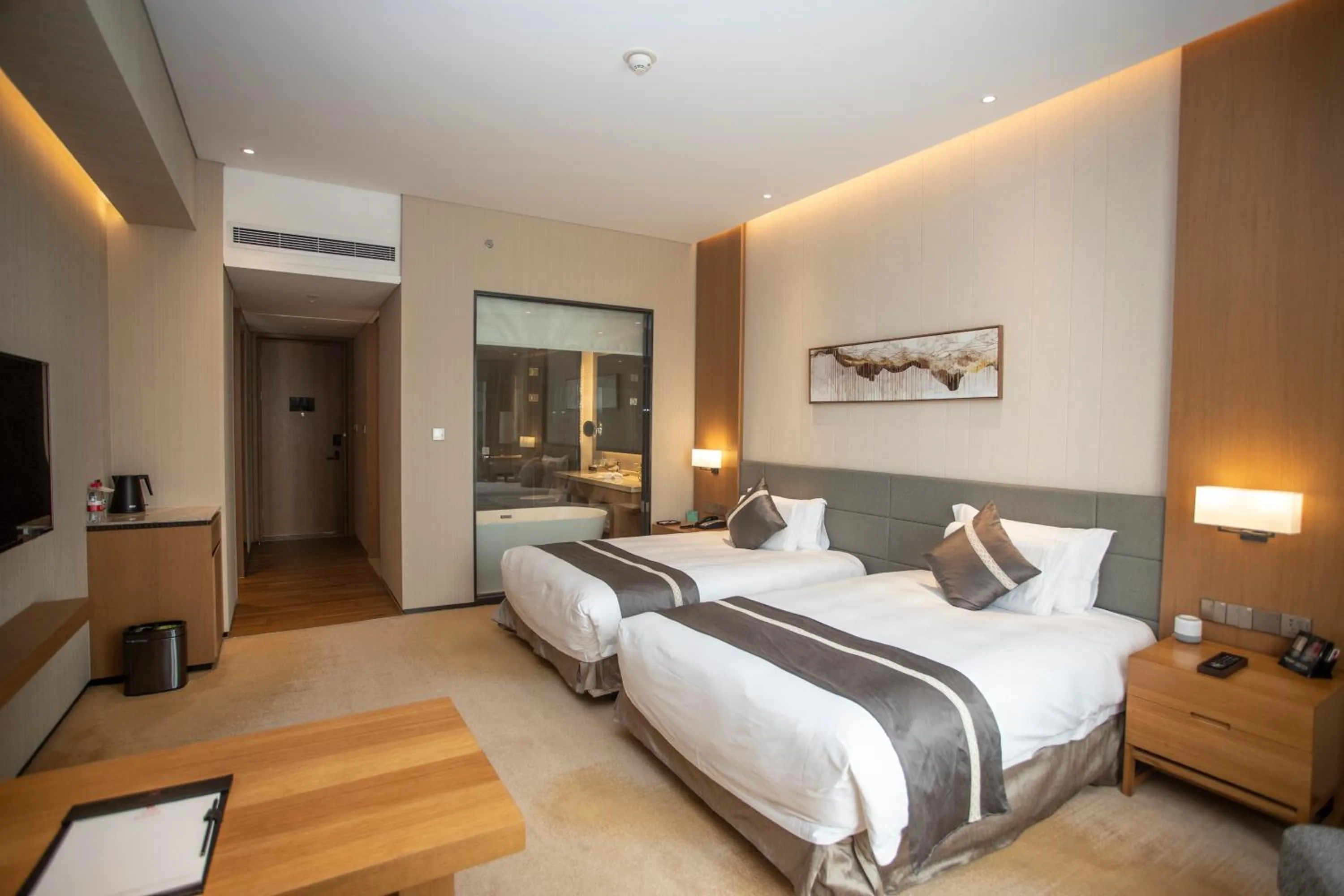 Photo of the whole room, Bed in Yuyao Bright hotel