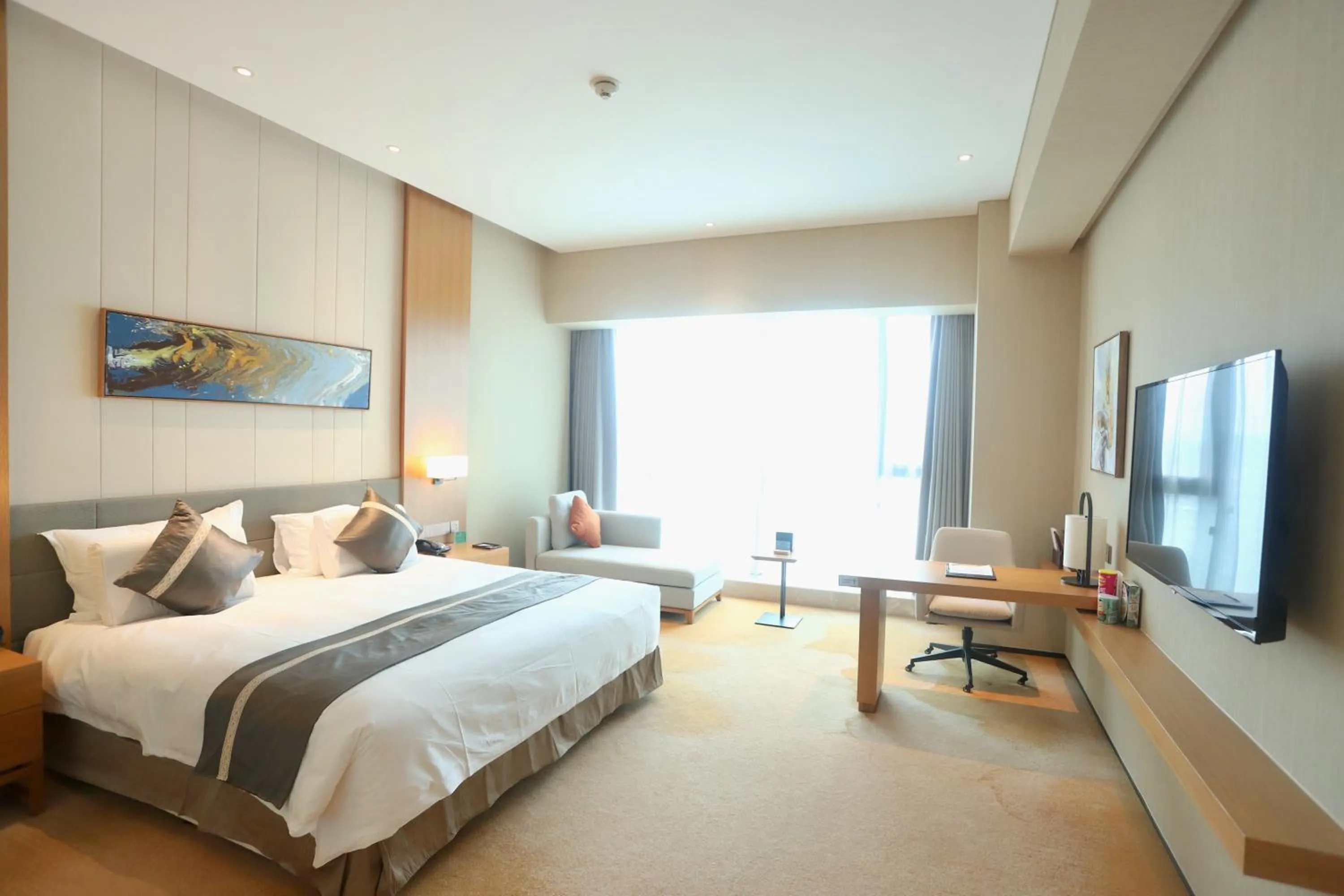 Photo of the whole room, Bed in Yuyao Bright hotel