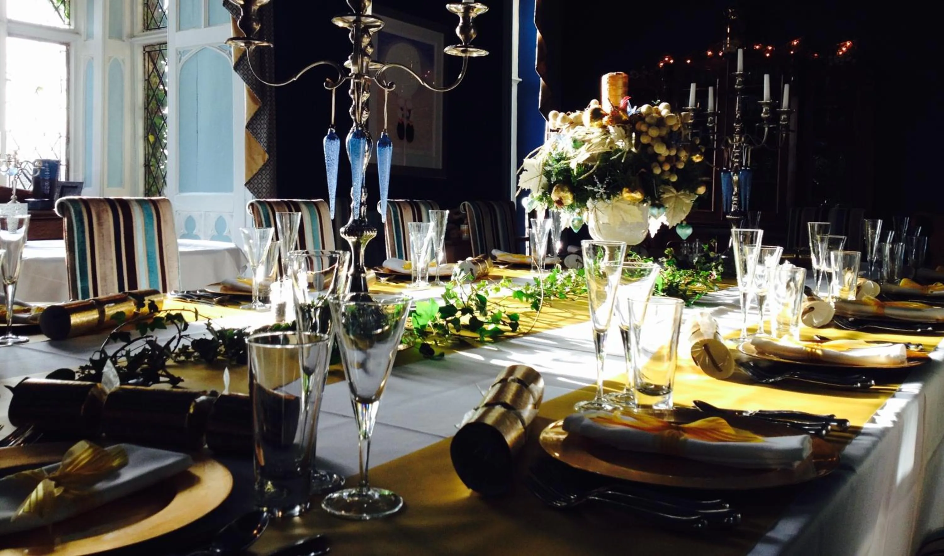 Dining area in Augill Castle