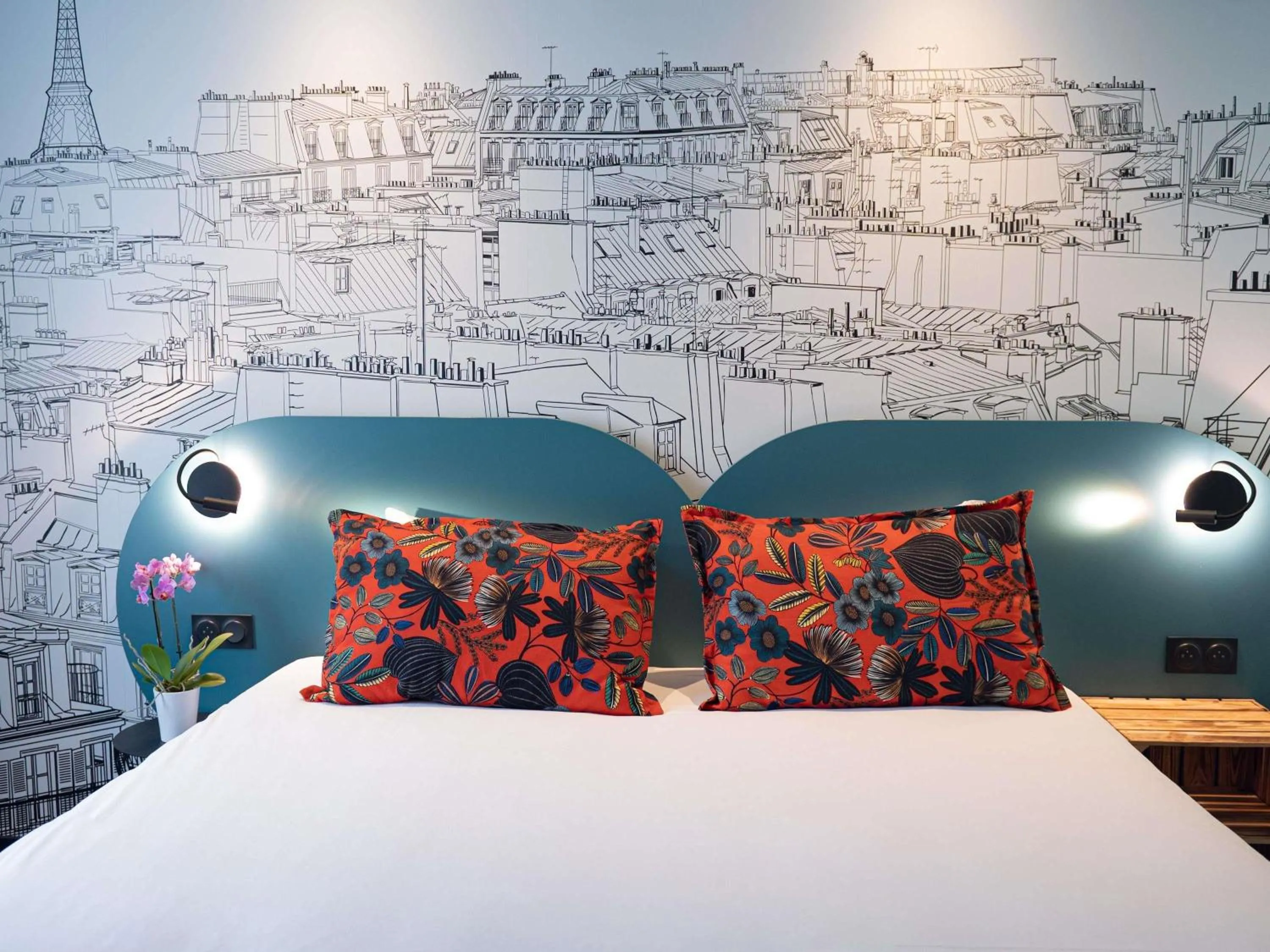 Bedroom, Bed in Ibis Styles Paris Batignolles