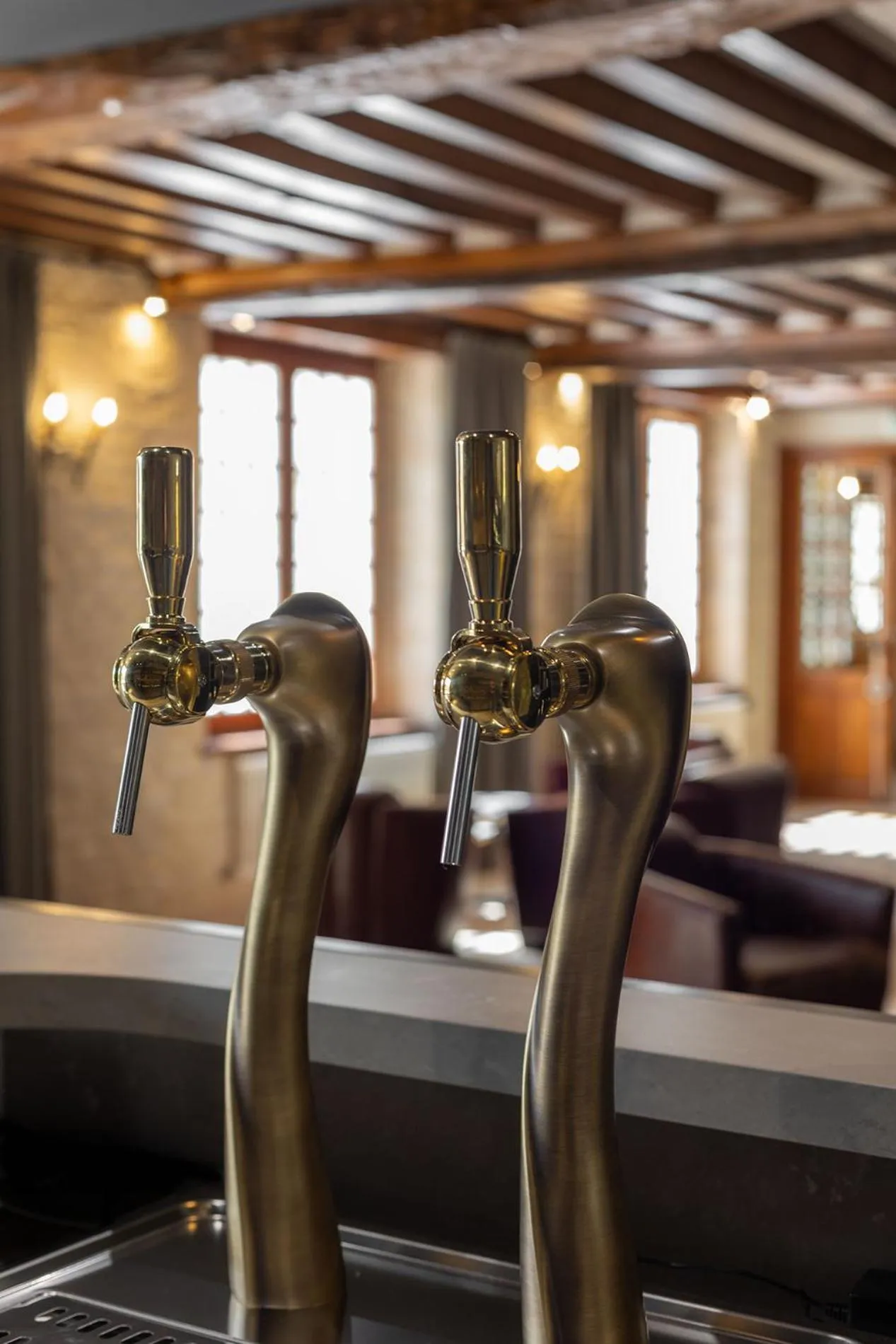 Lounge or bar in Ferme de la Rançonnière - Hôtel & Restaurant