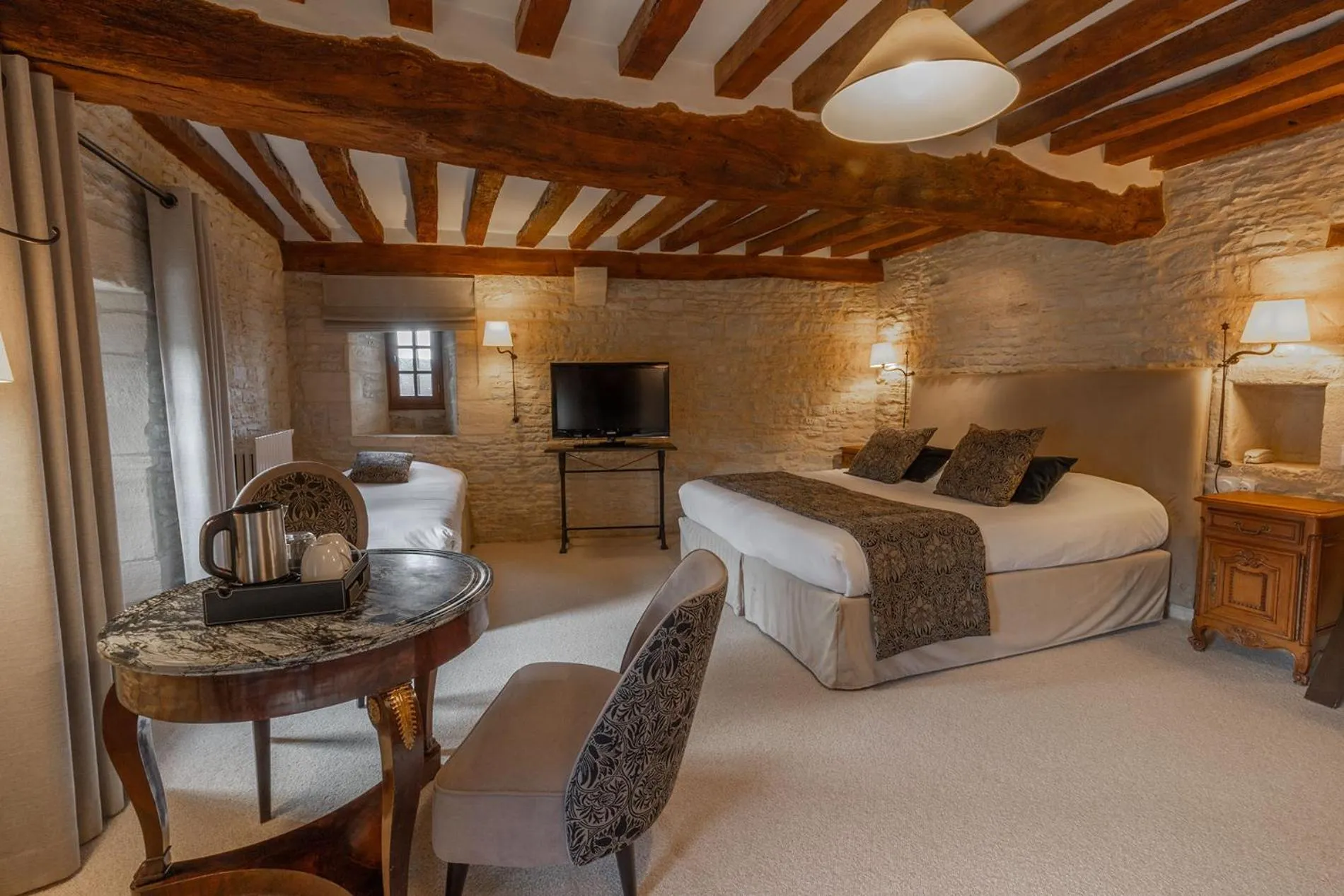 Bed in Ferme de la Rançonnière - Hôtel & Restaurant