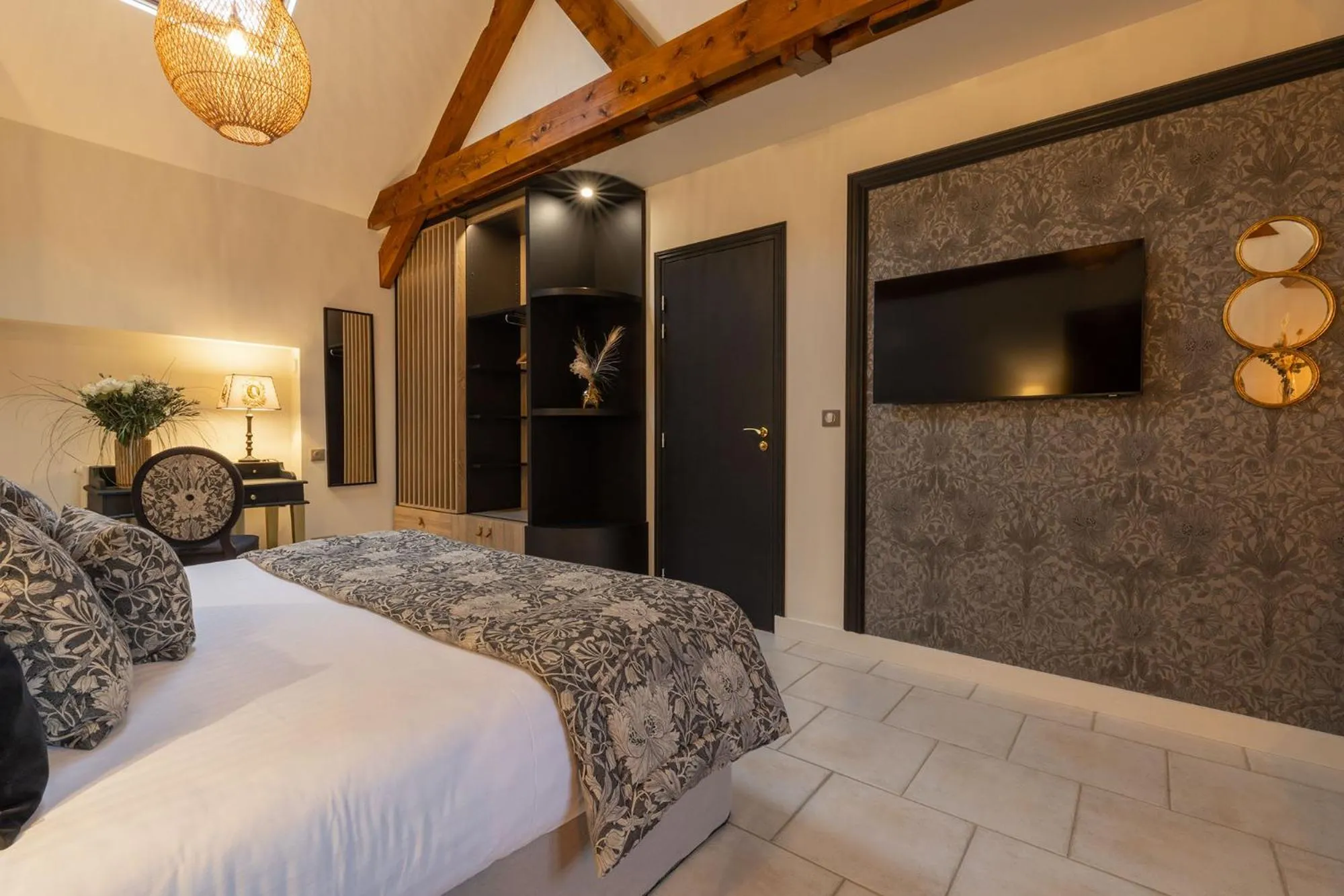 Bed in Ferme de la Rançonnière - Hôtel & Restaurant