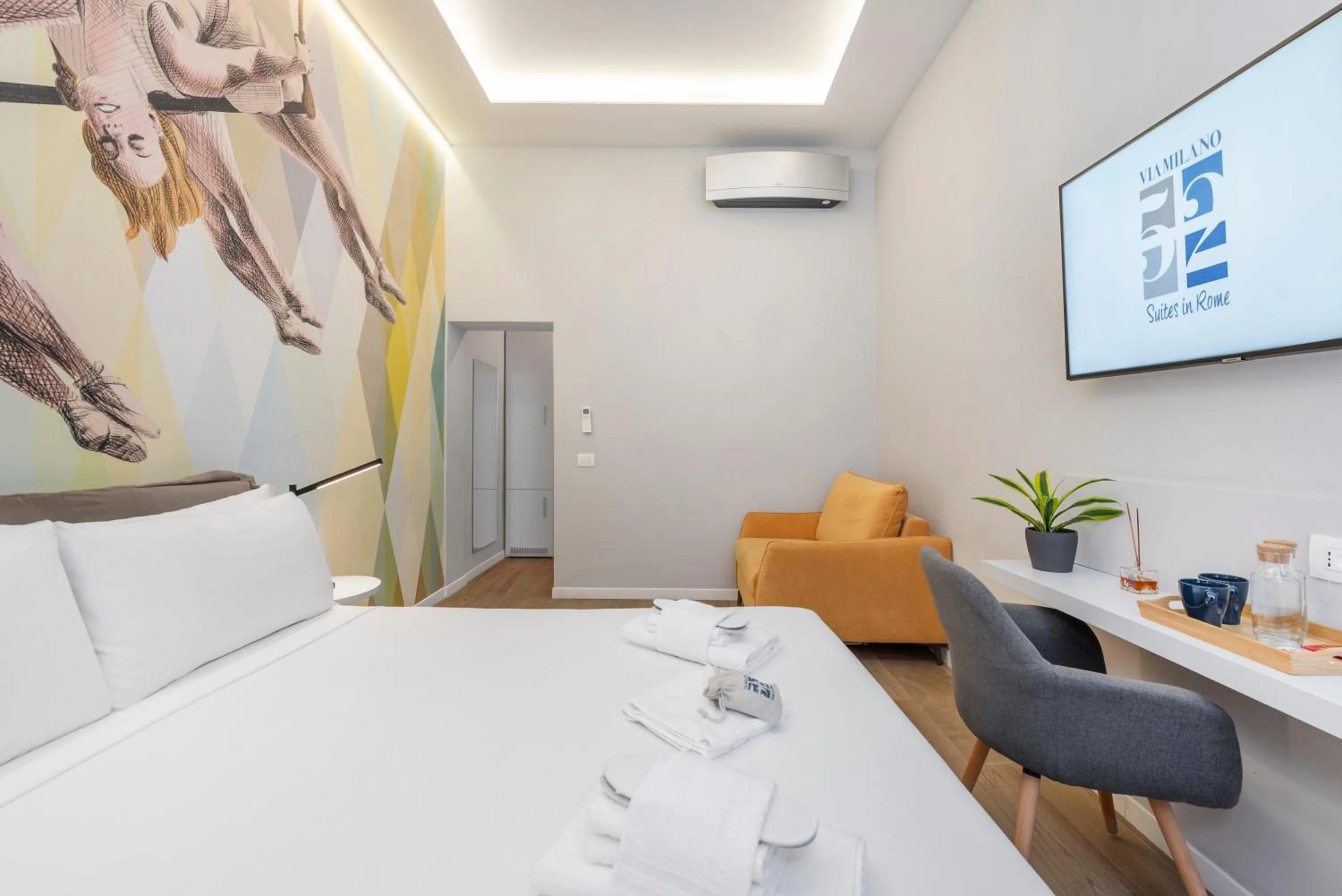 Bedroom, Bed in B-STAY Via Milano 52