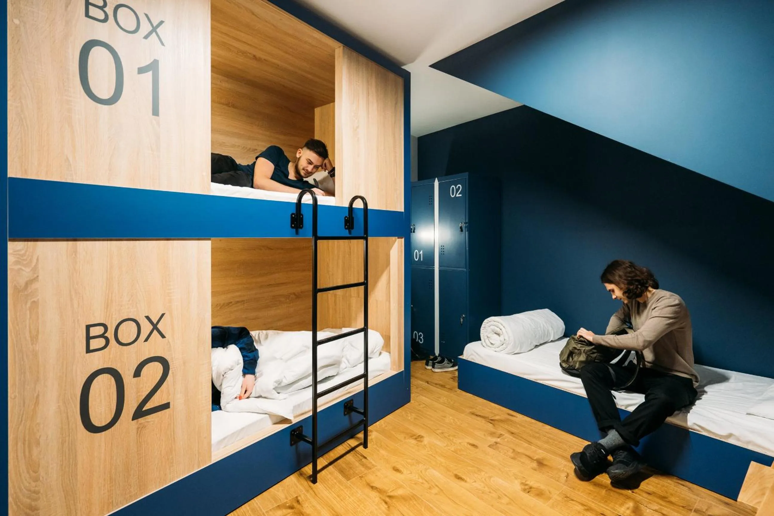 People, Bed in Yard Hostel & Coffee