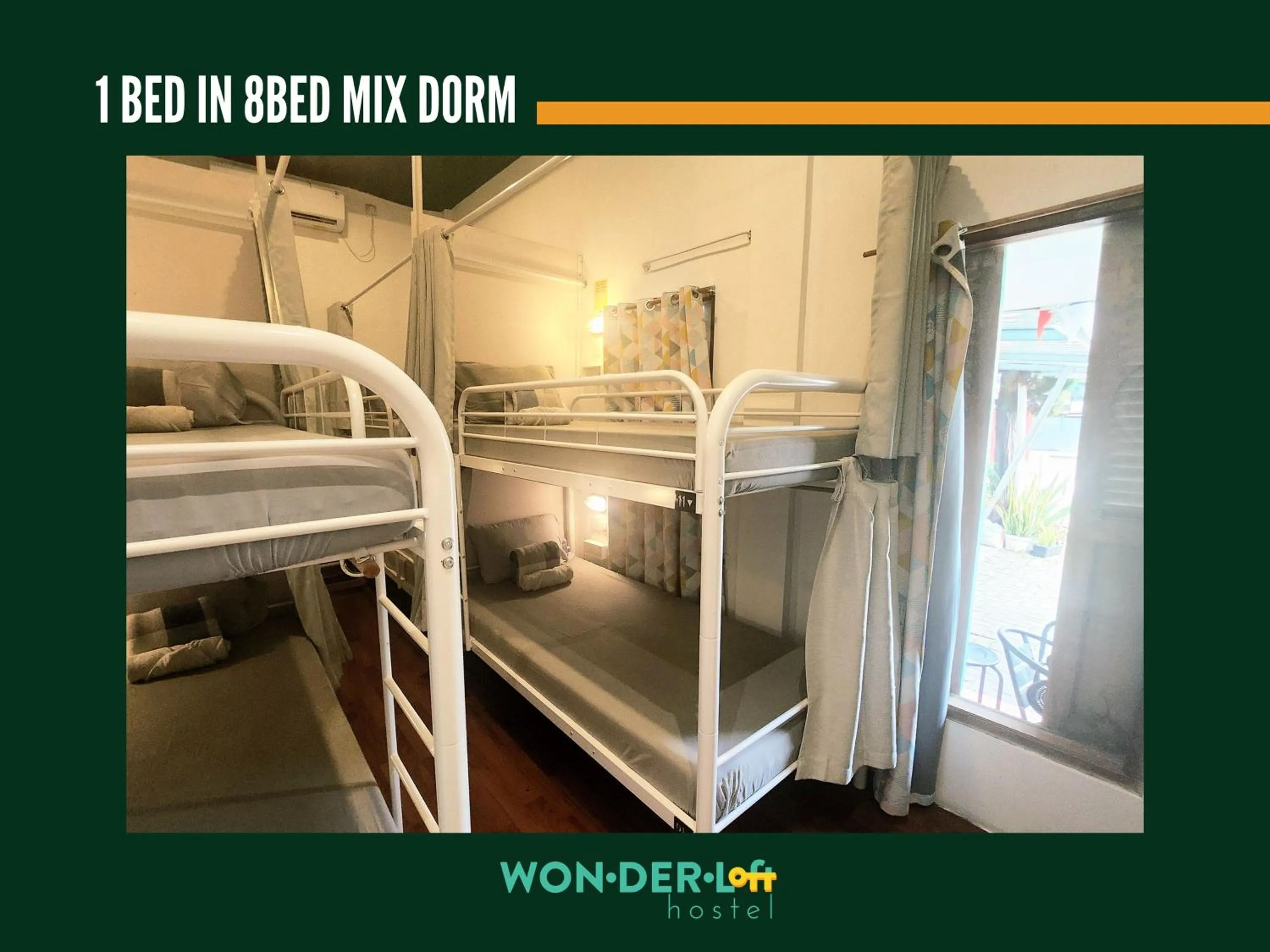 Bed in Wonderloft Hostel Jogja