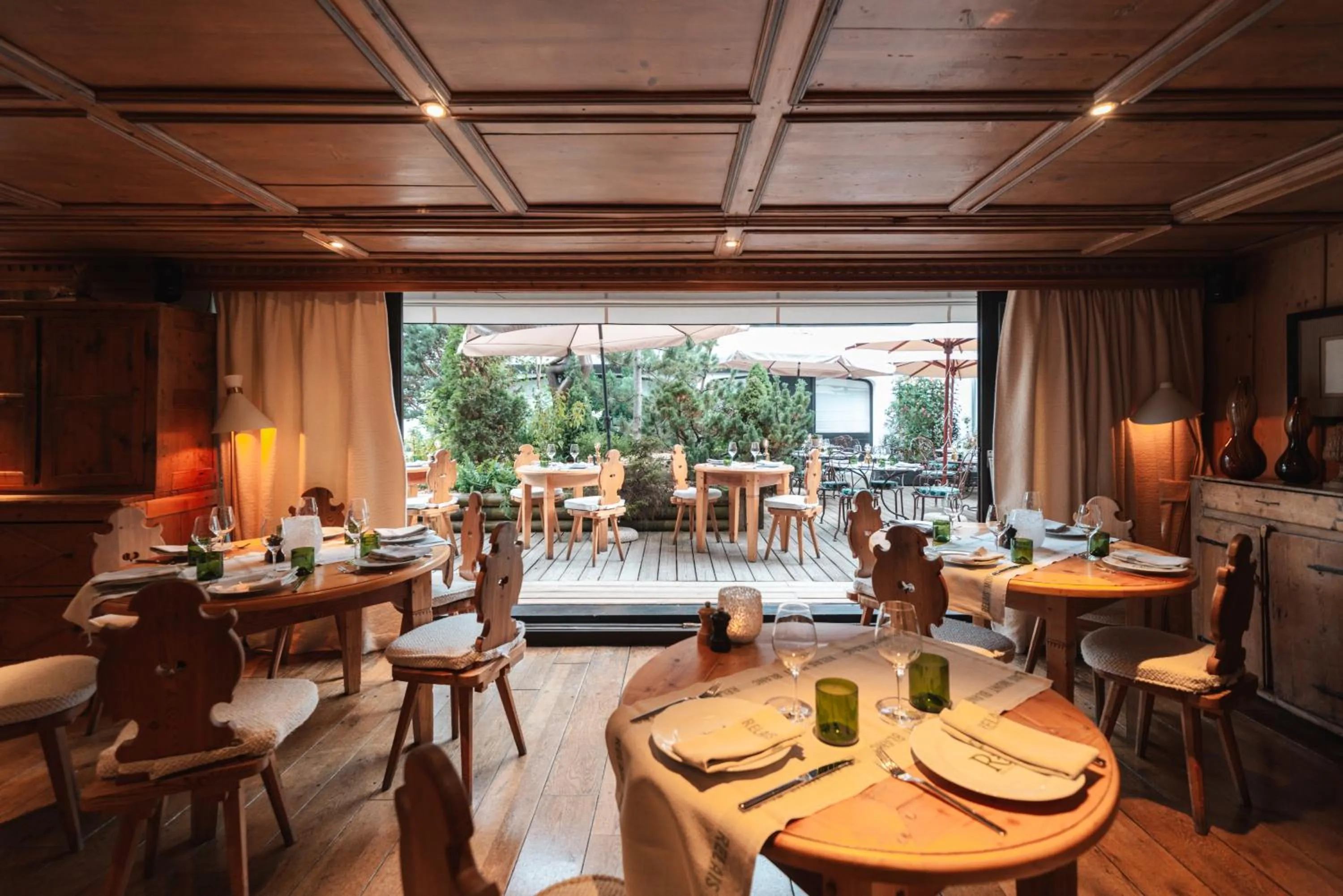 Restaurant/places to eat in Hotel Mont Blanc Megève