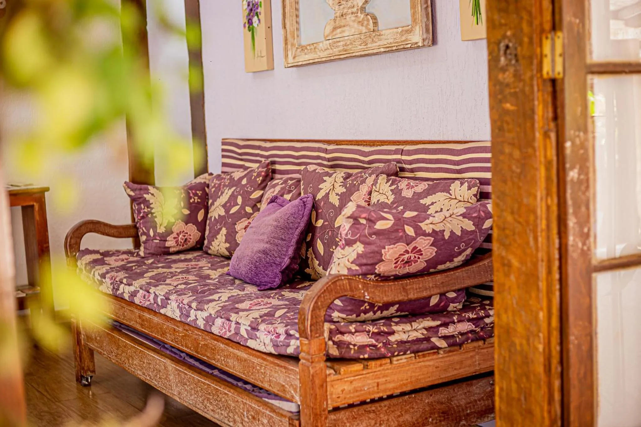 Seating area in Casa de Violeta Pousada