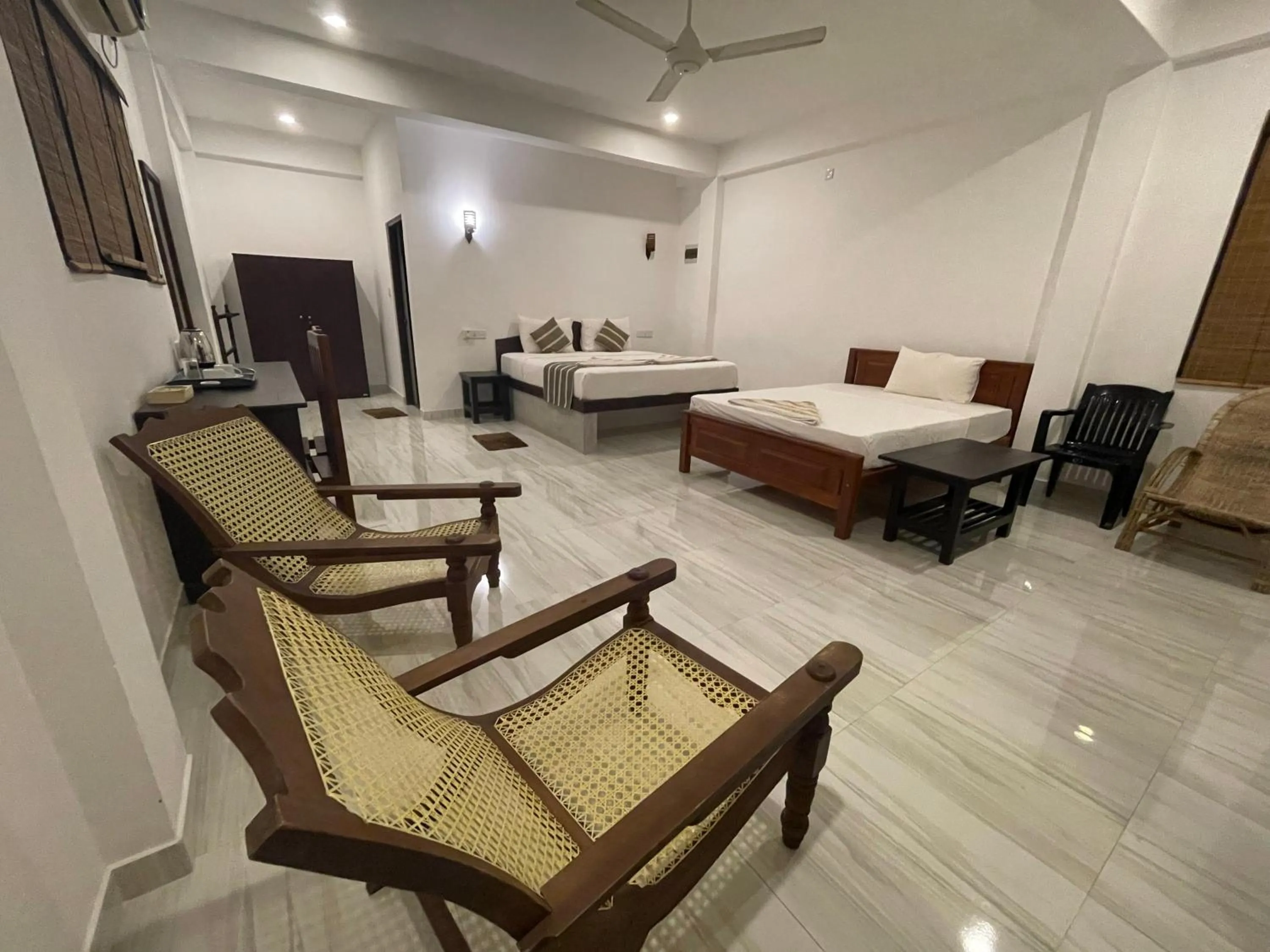 Bed in Ashansa Lagoon Resort