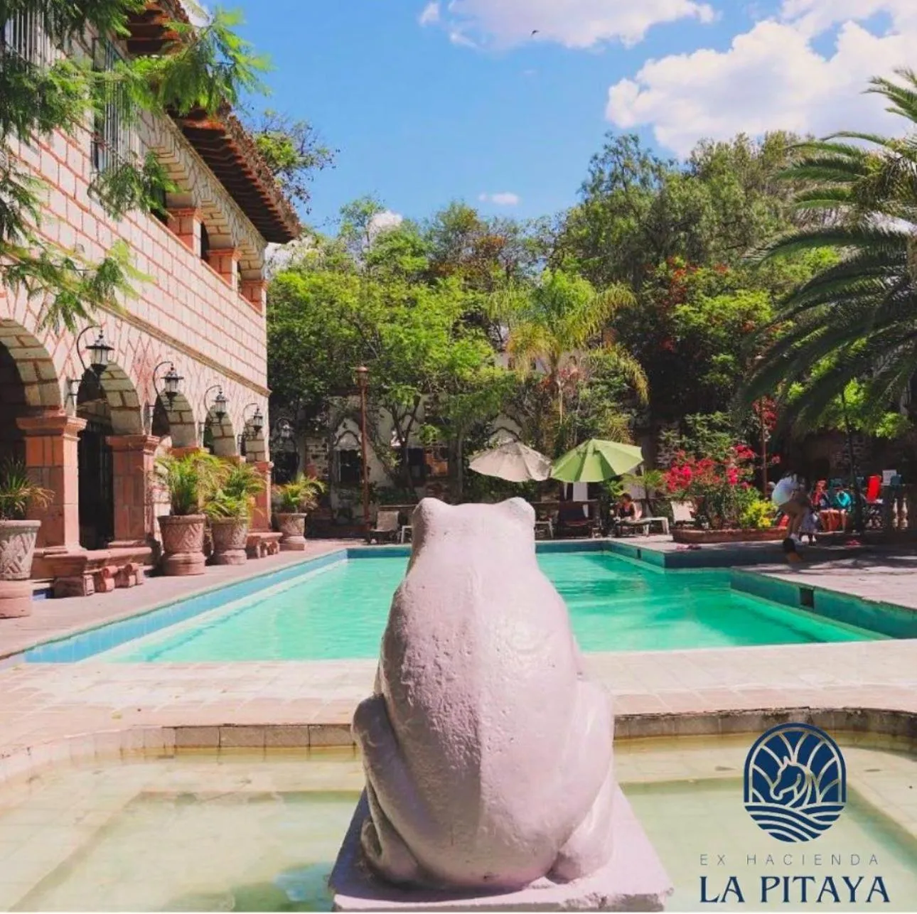 Swimming pool in Hotel Ex Hacienda La Pitaya Querétaro
