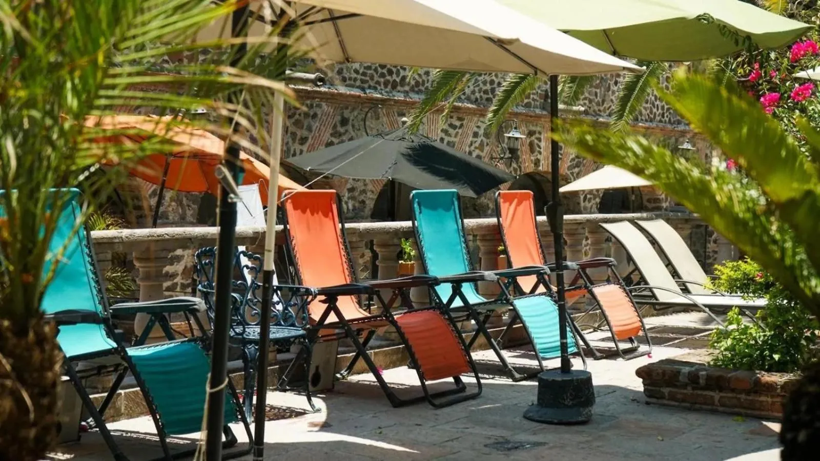 Swimming pool in Hotel Ex Hacienda La Pitaya Querétaro