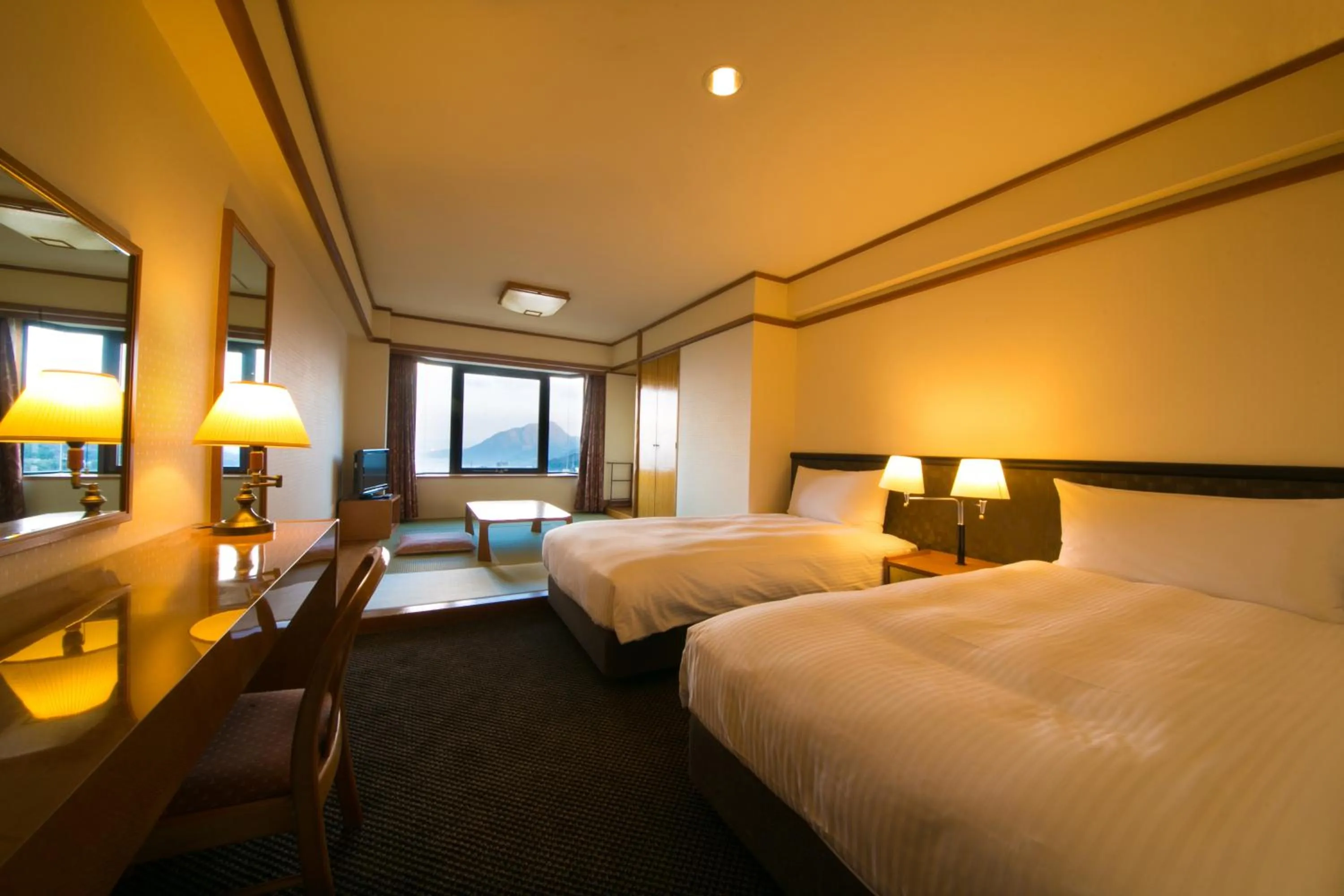 Photo of the whole room, Bed in Resorpia Beppu