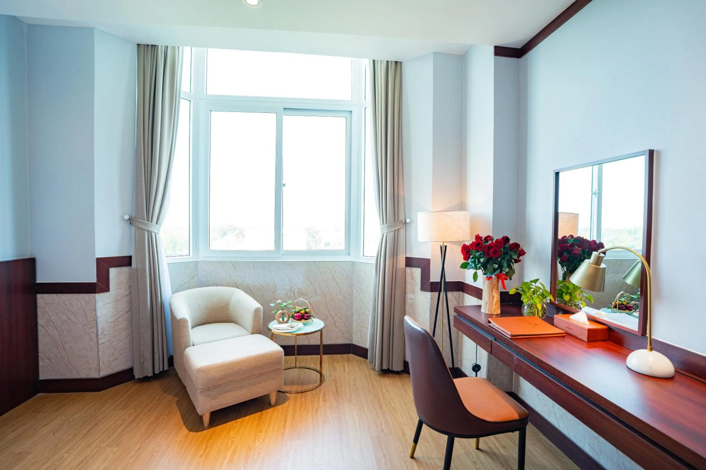 Bed in Van Phat Riverside Hotel