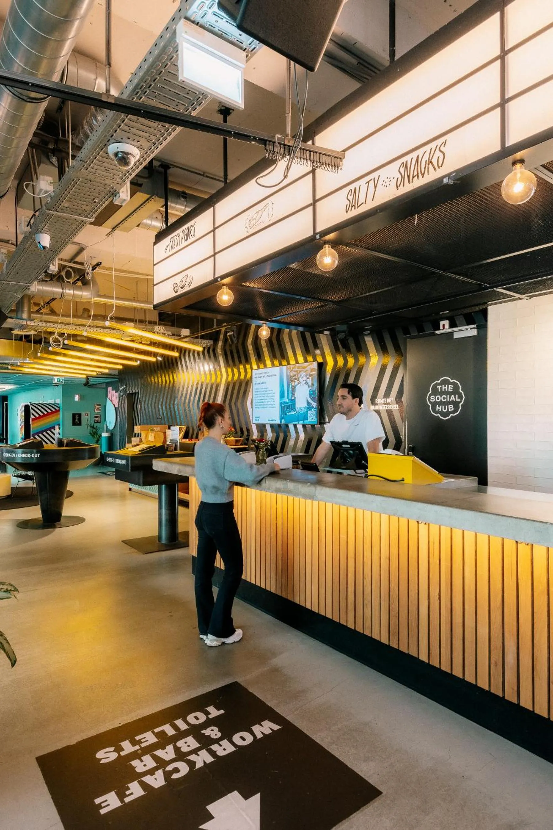 Lobby or reception in The Social Hub Amsterdam West