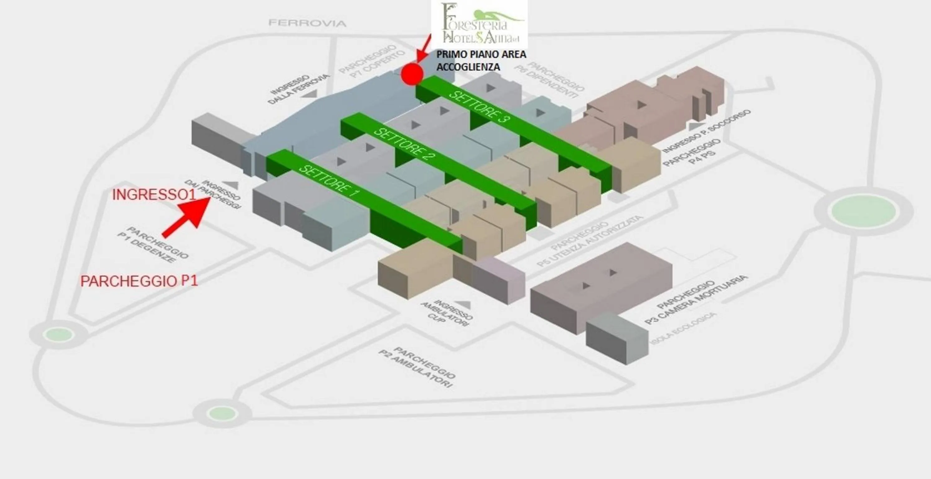 Floor plan in Foresteria Sant'Anna