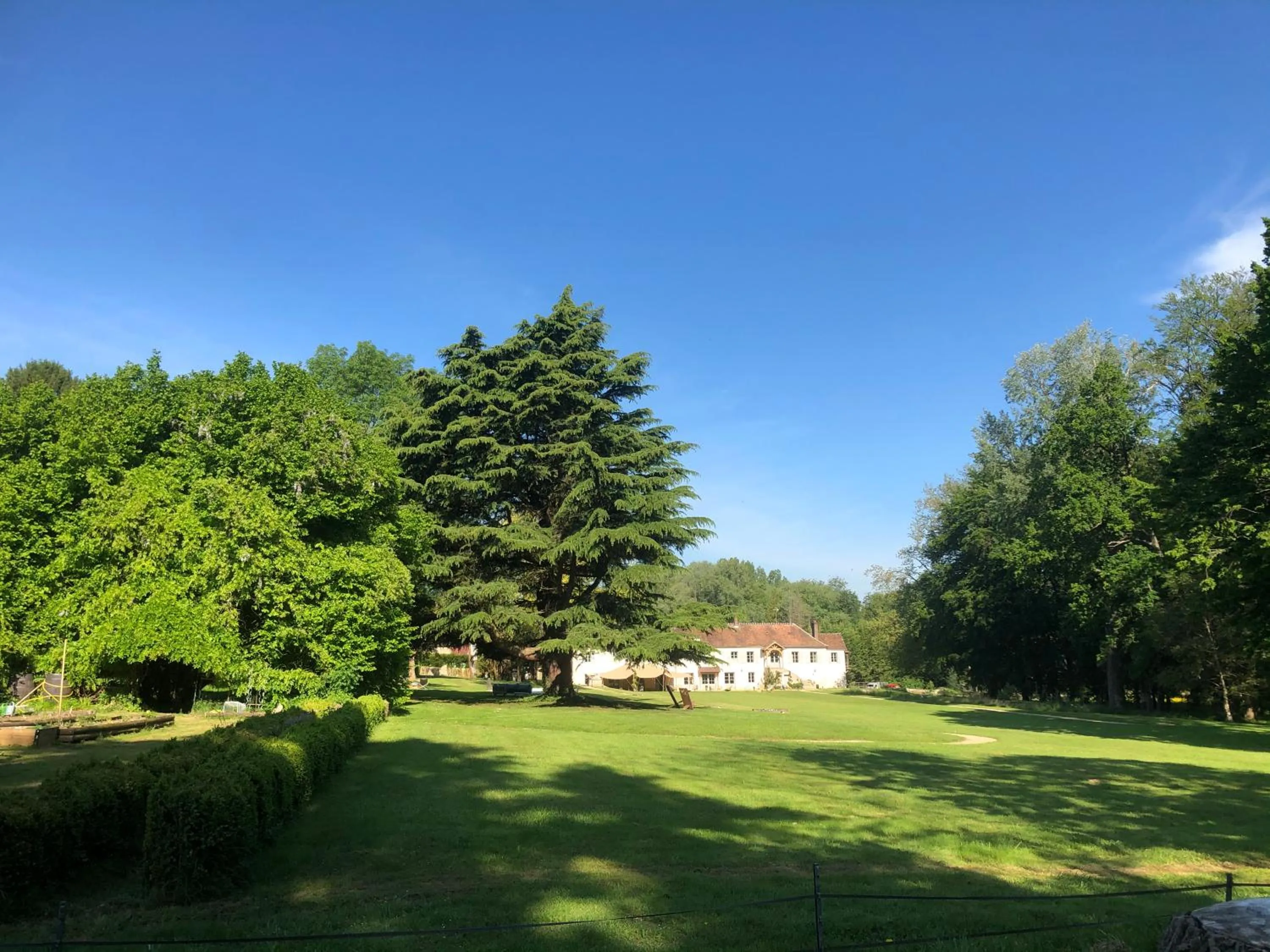 Garden view in Domaine du Plessis