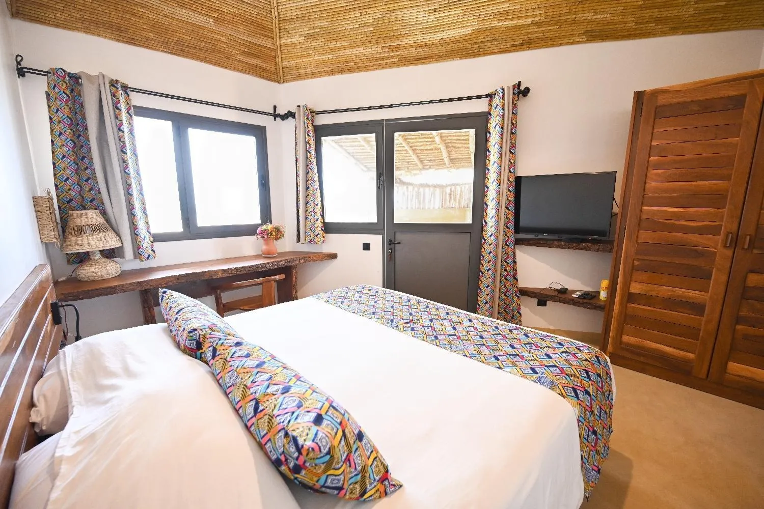 Bedroom, Bed in Le Saly Hotel & Hotel Club Filaos - All Inclusive