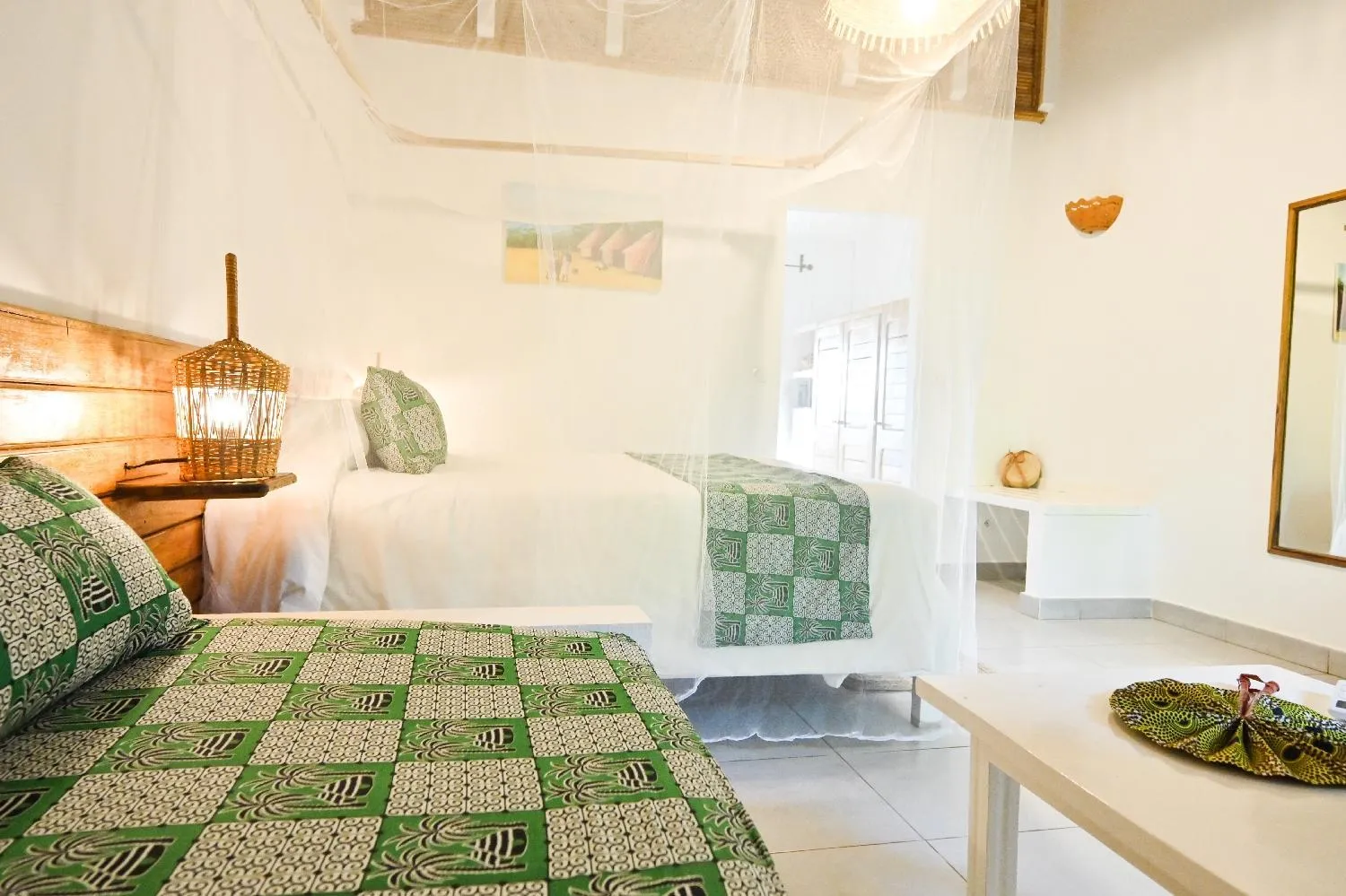 Bedroom, Bed in Le Saly Hotel & Hotel Club Filaos - All Inclusive