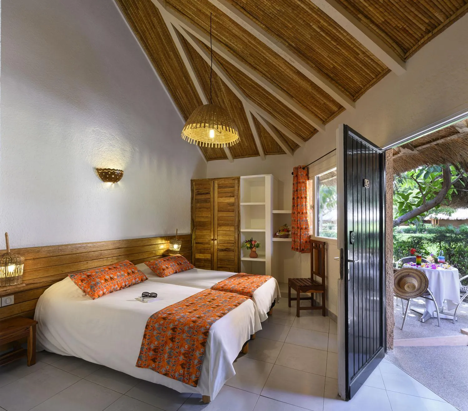 Bedroom, Bed in Le Saly Hotel & Hotel Club Filaos - All Inclusive