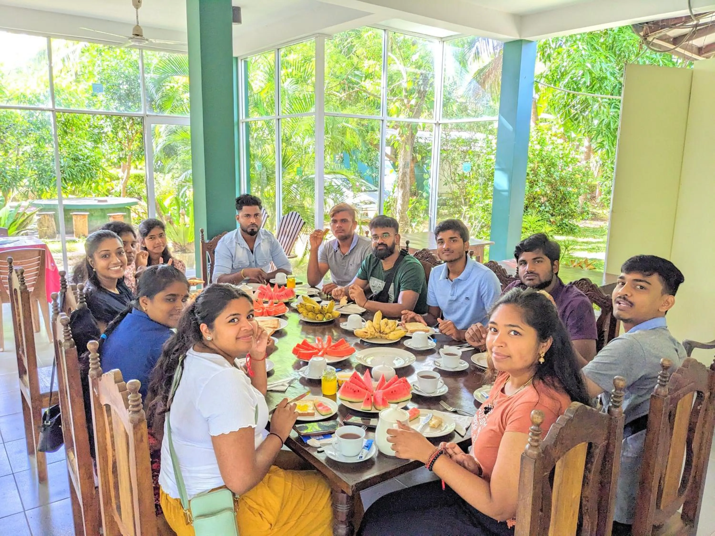 Breakfast in Sigiri Choona Lodge 'unique sunrise viewpoint'