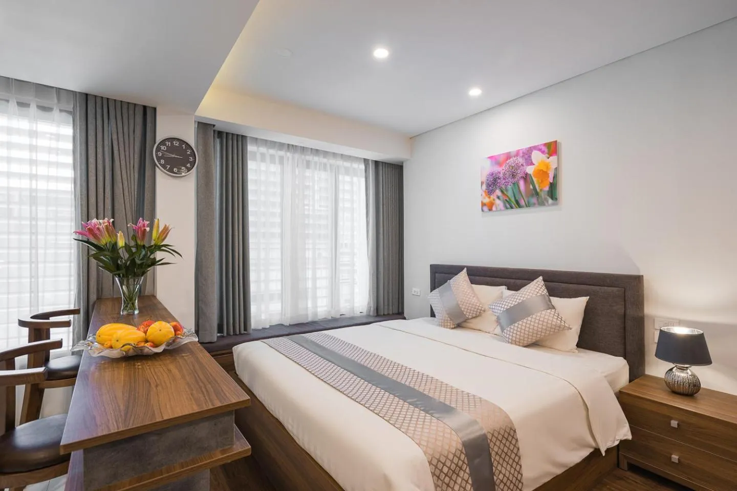 Bed in Narcissus Hotel & Apartment