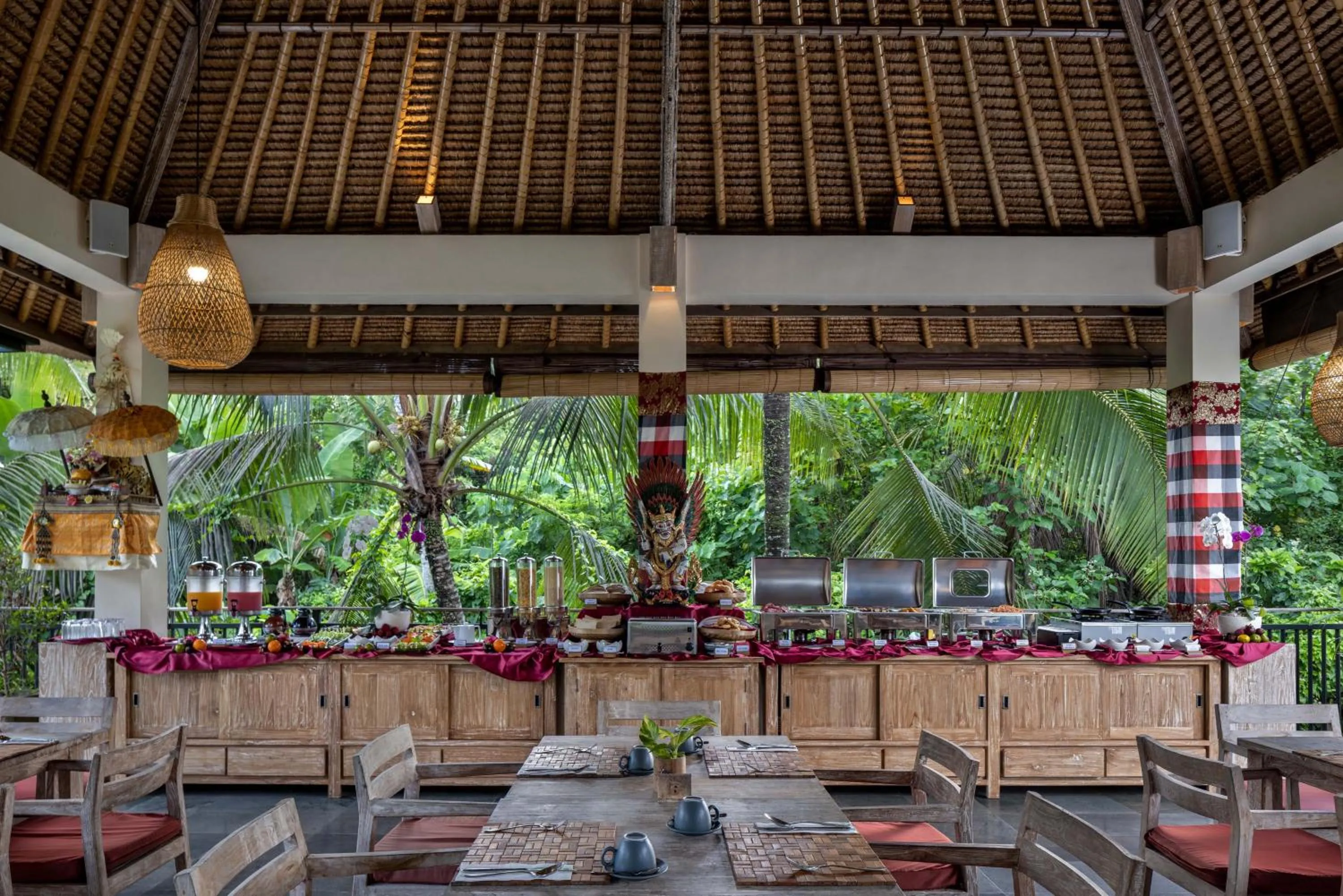 Buffet breakfast in The Kalyana Ubud Resort
