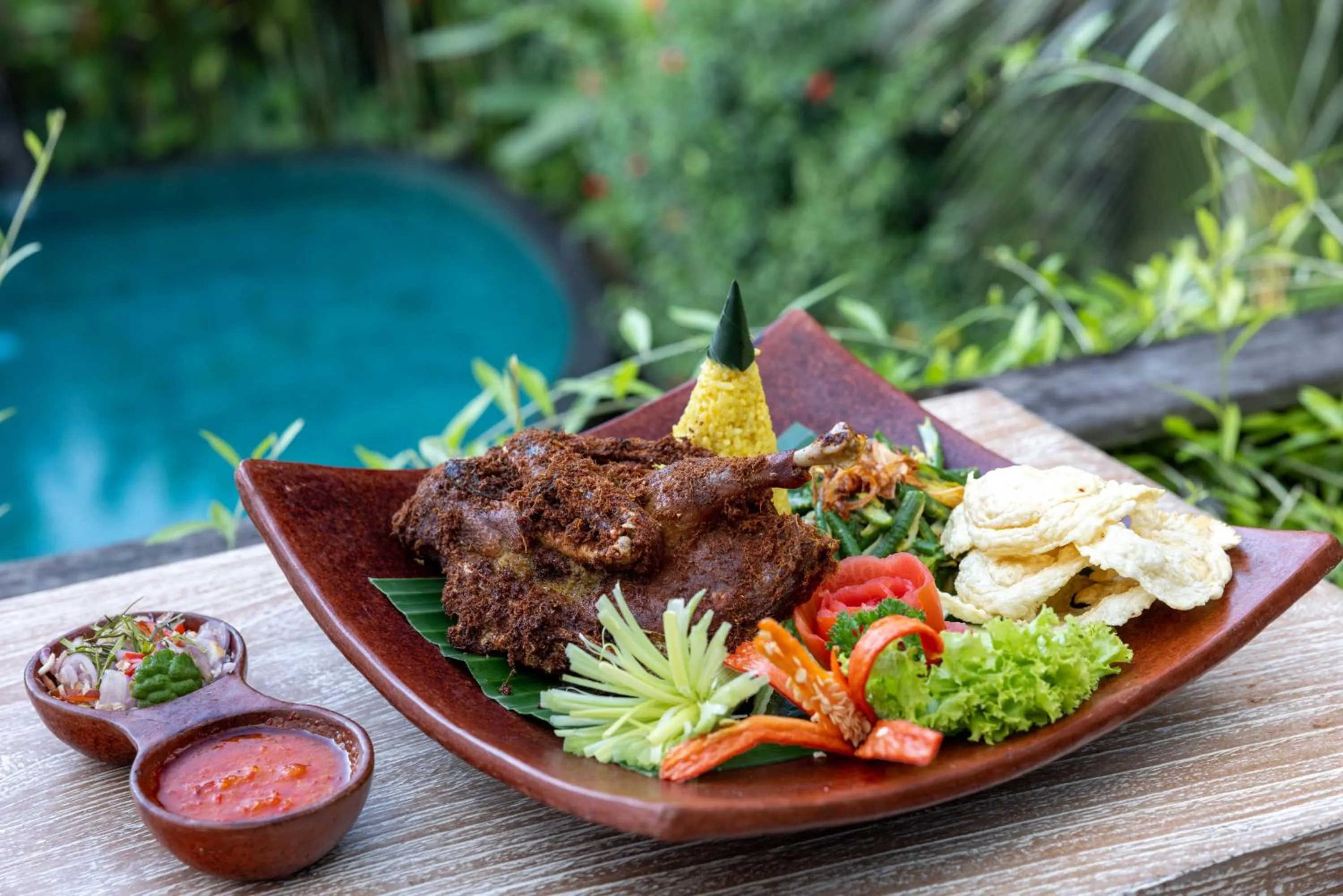 Food and drinks in The Kalyana Ubud Resort
