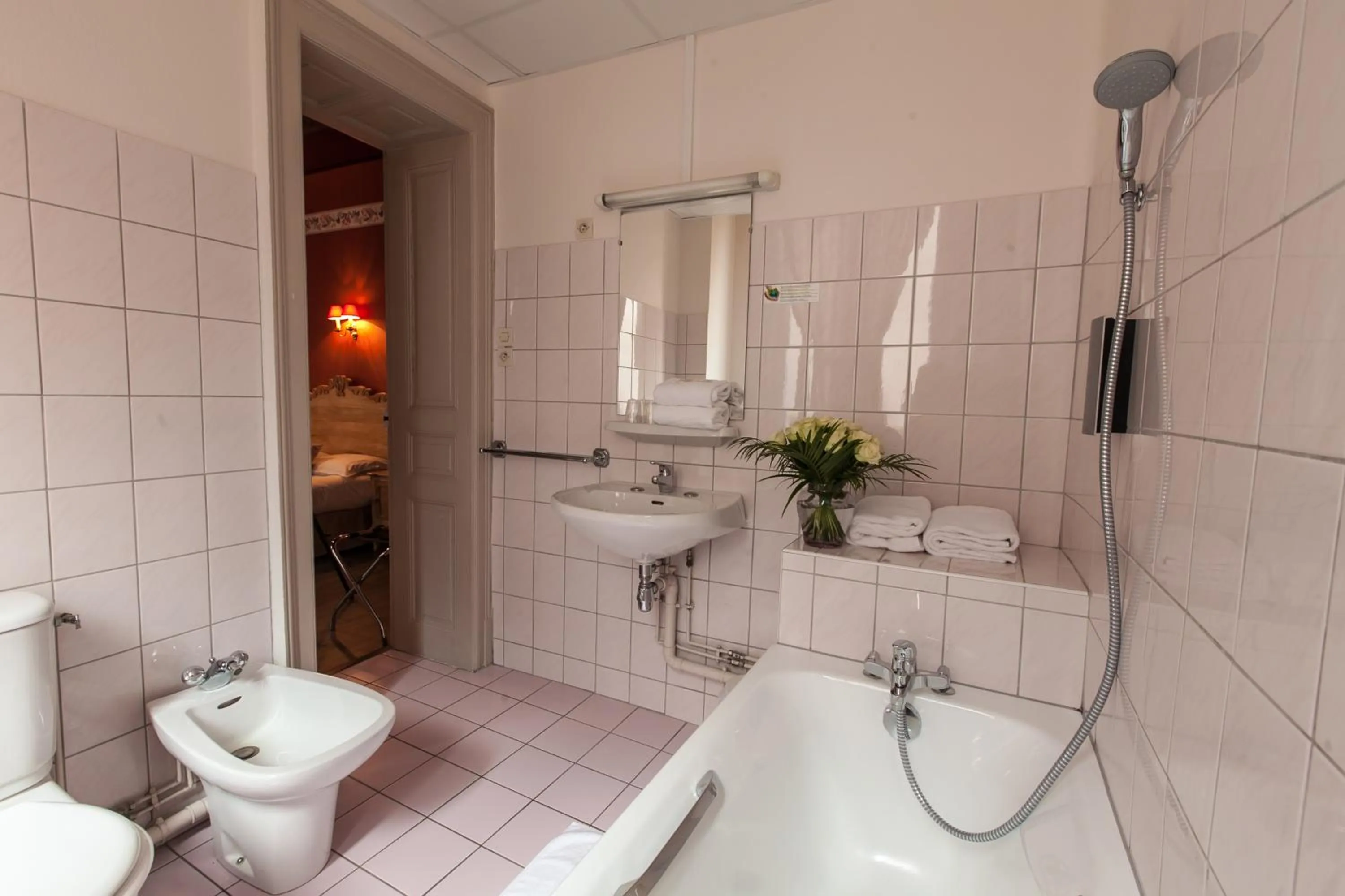 Bathroom in Brit Hotel Bristol Montbéliard Centre