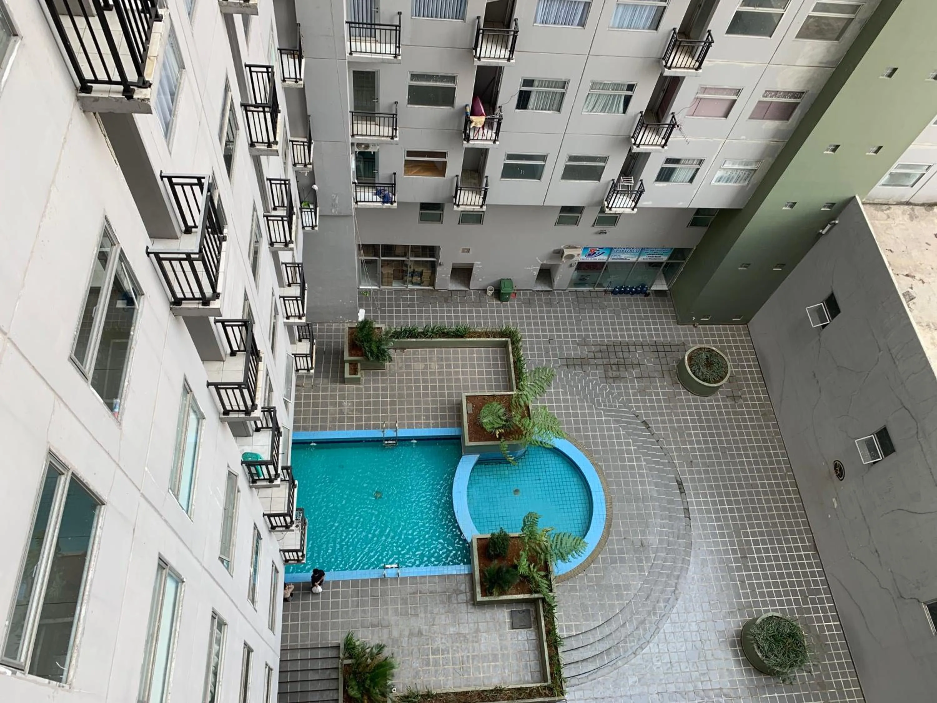 Pool view in Apartment Grand Asia Afrika SKYEN