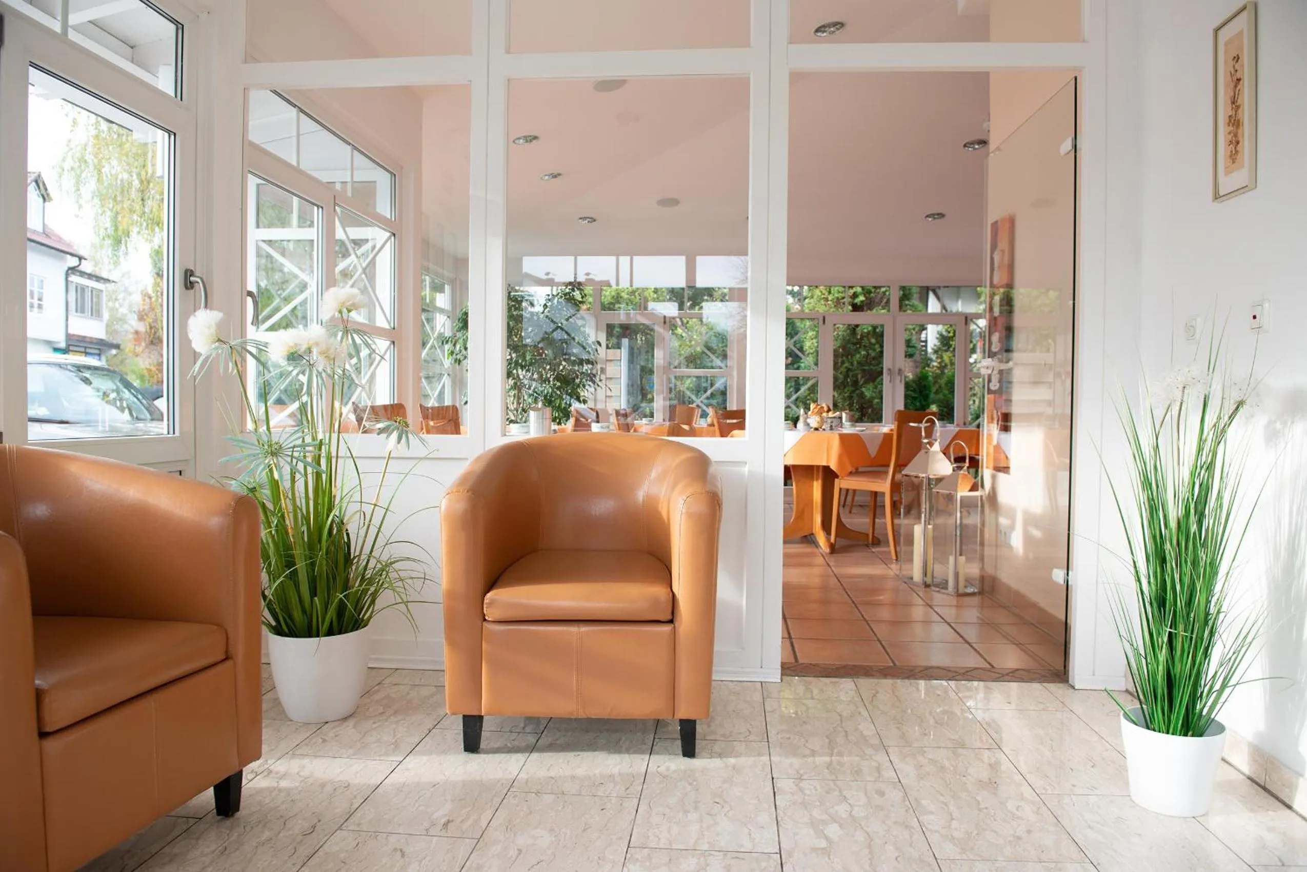 Lobby or reception in Hotel Angermeier GARNI