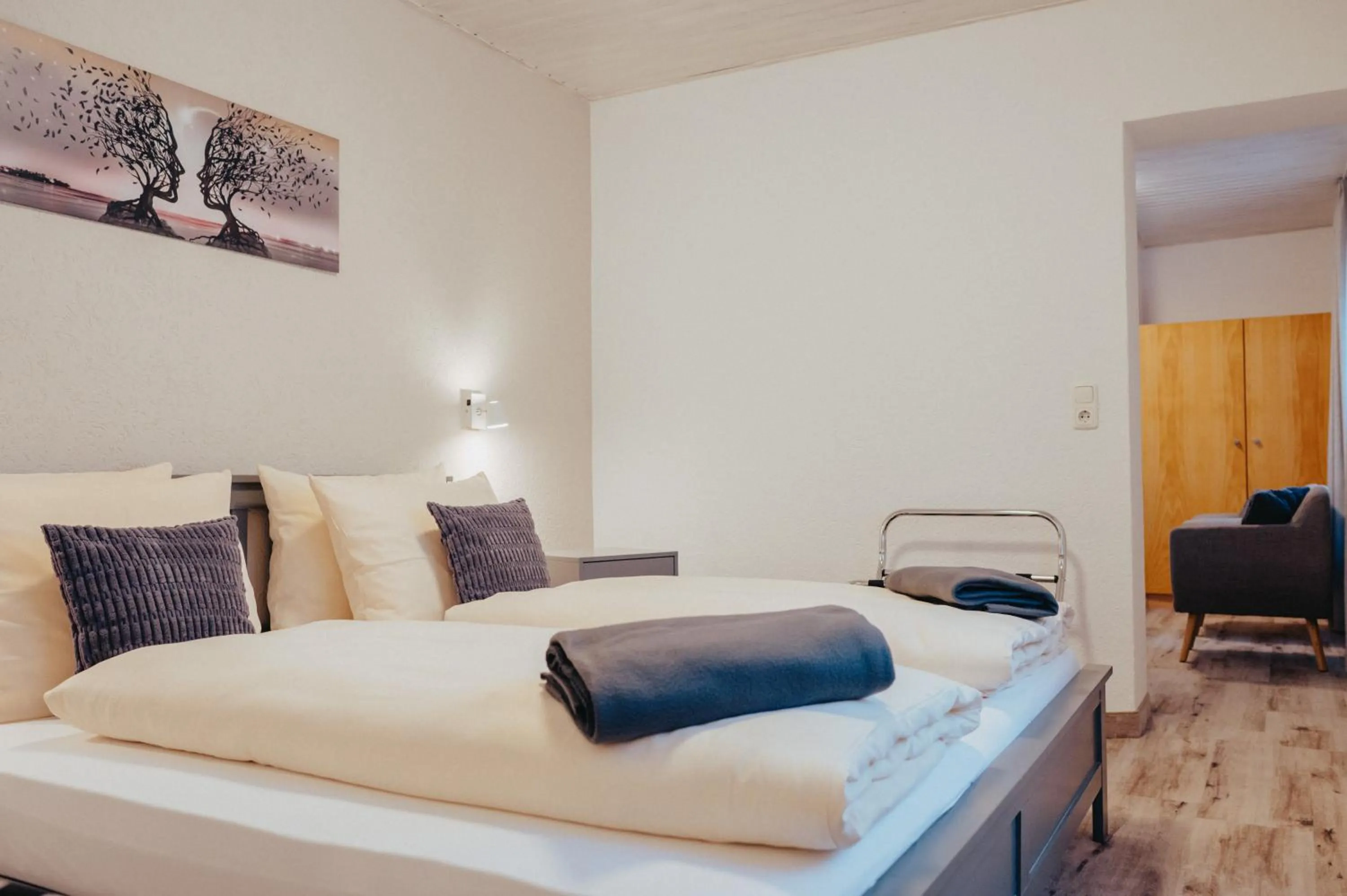 Bed in Hotel Angermeier GARNI