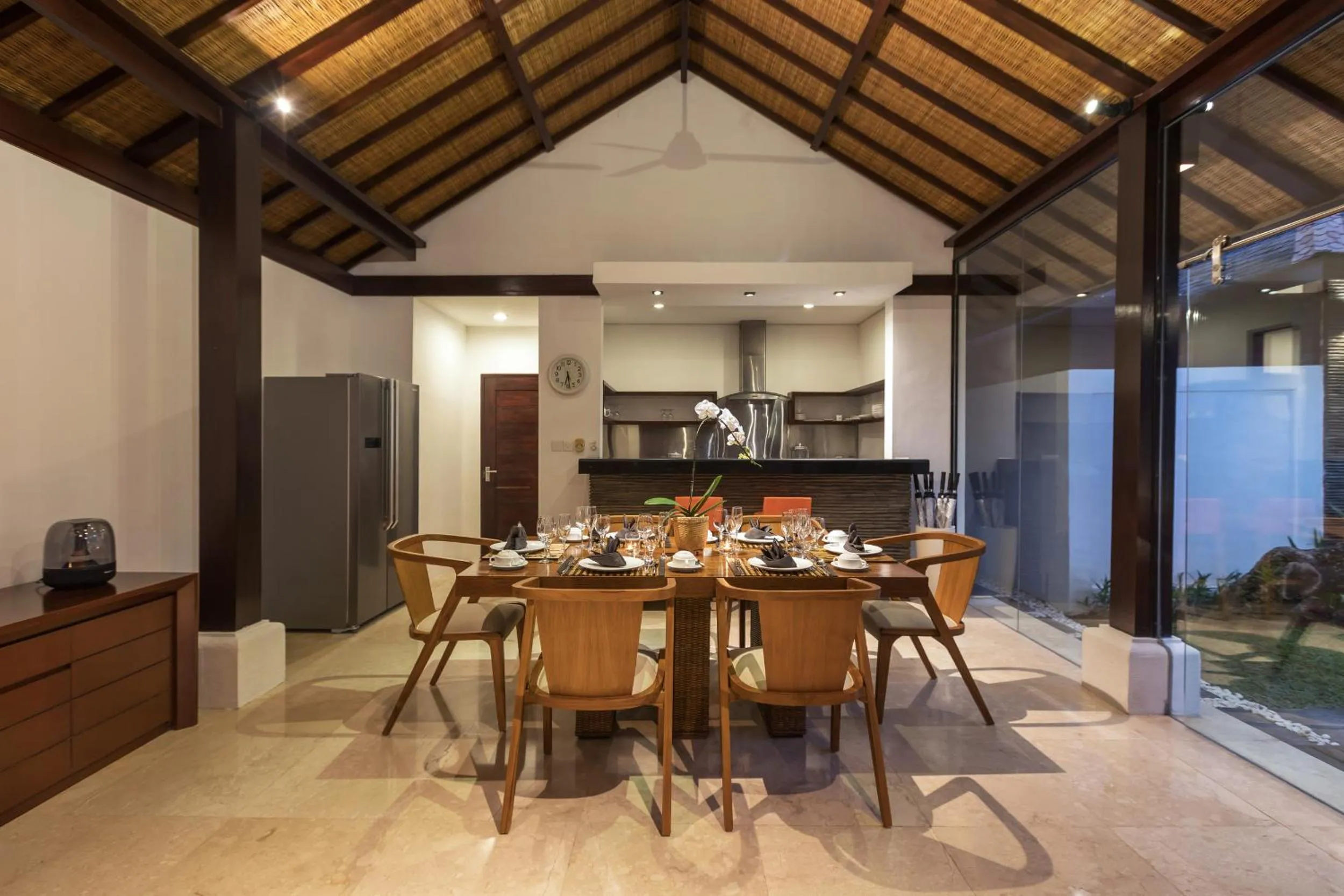 Kitchen or kitchenette in Villa Litera Seminyak Bali