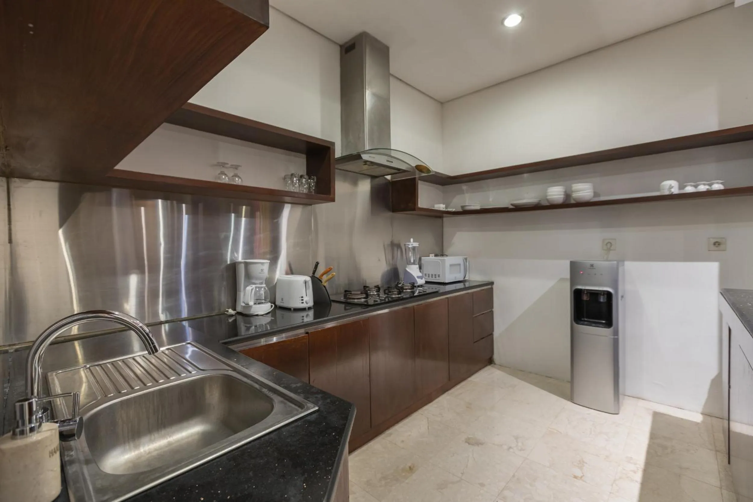 Kitchen or kitchenette in Villa Litera Seminyak Bali