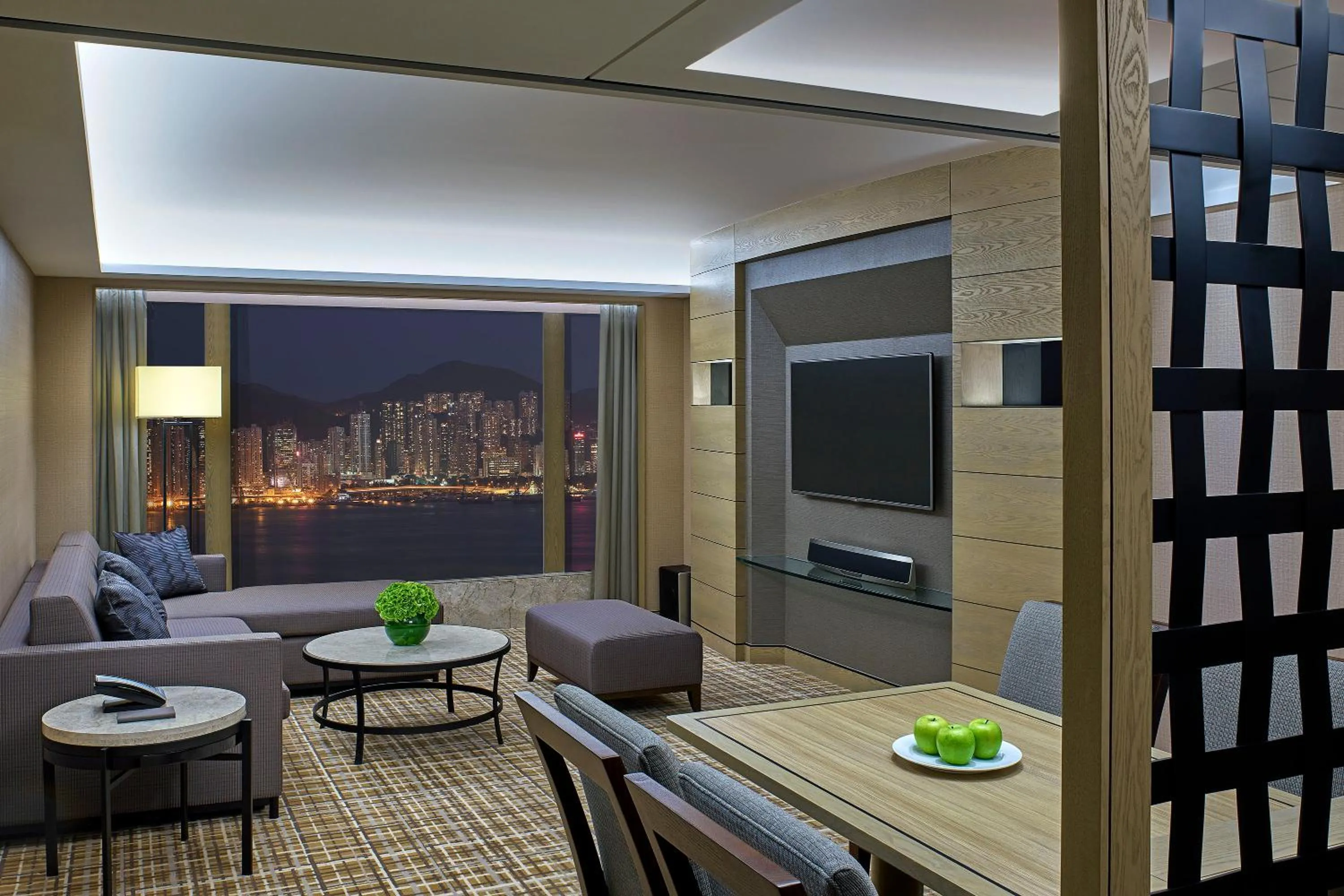 Living room in New World Millennium Hong Kong Hotel