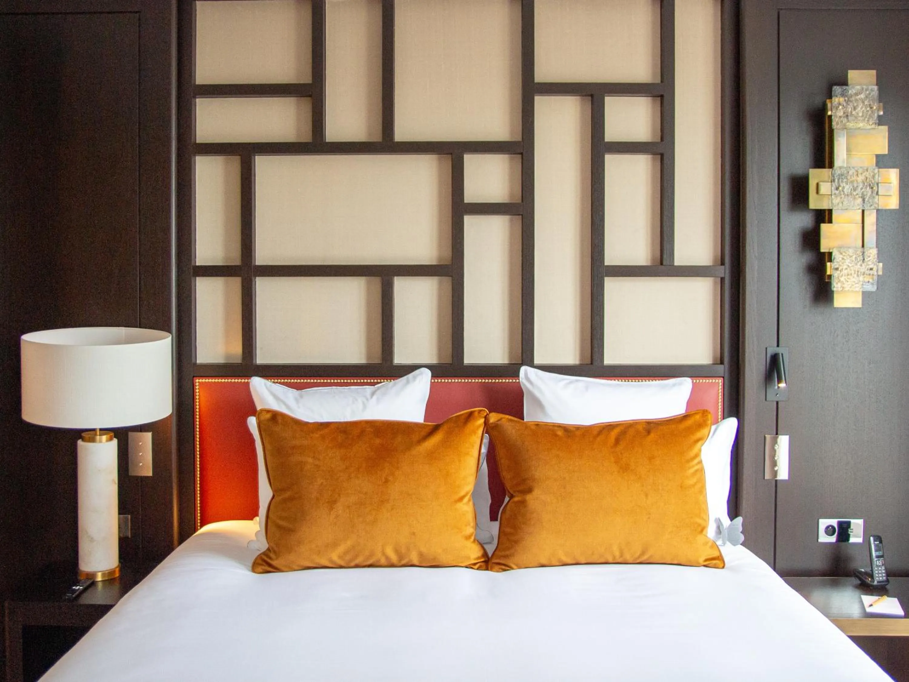 Bed in Hôtel De Sers Champs Elysées Paris