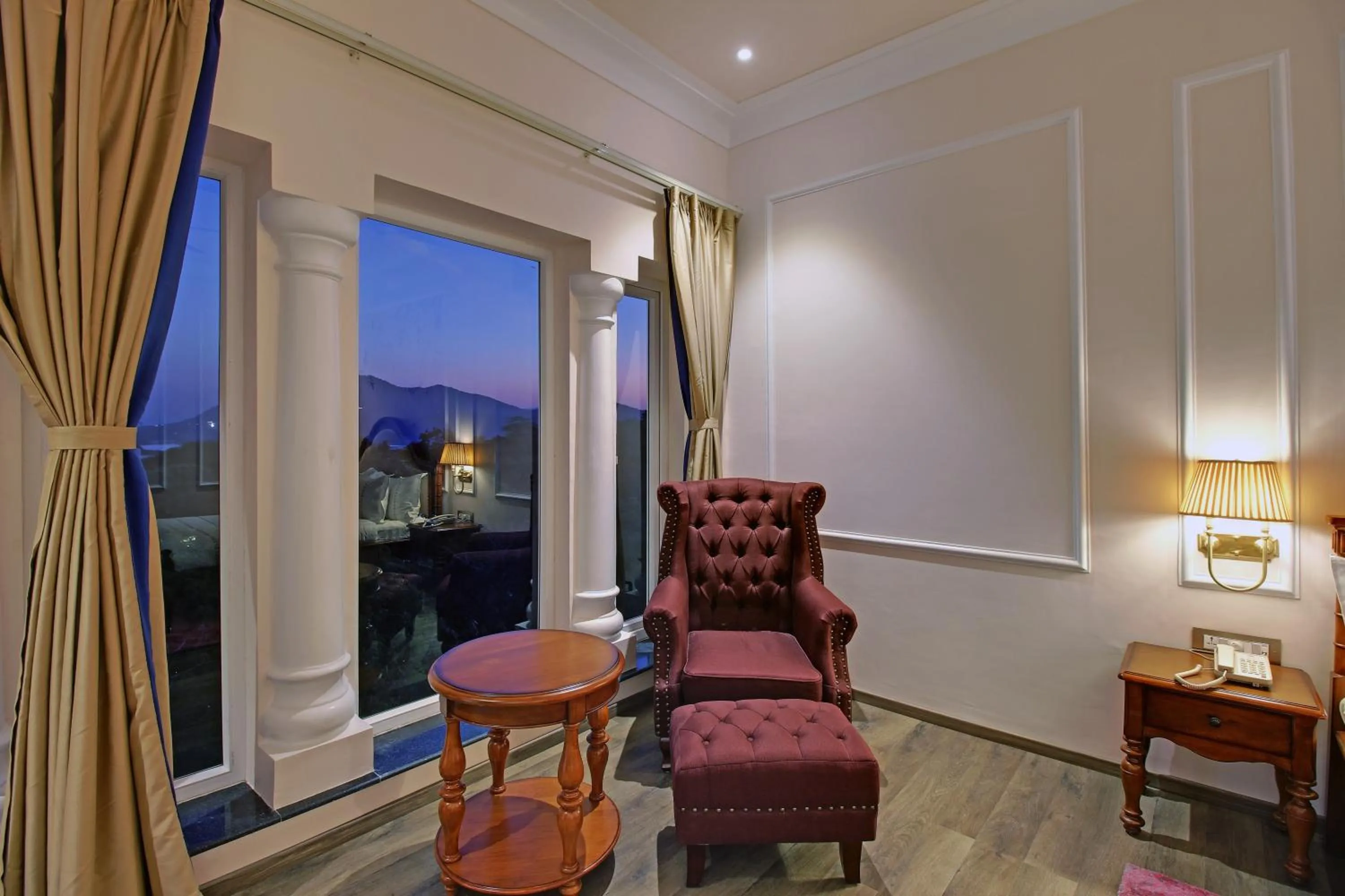 Seating area in Jhadol Vijay Vilas Near Lake Pichola