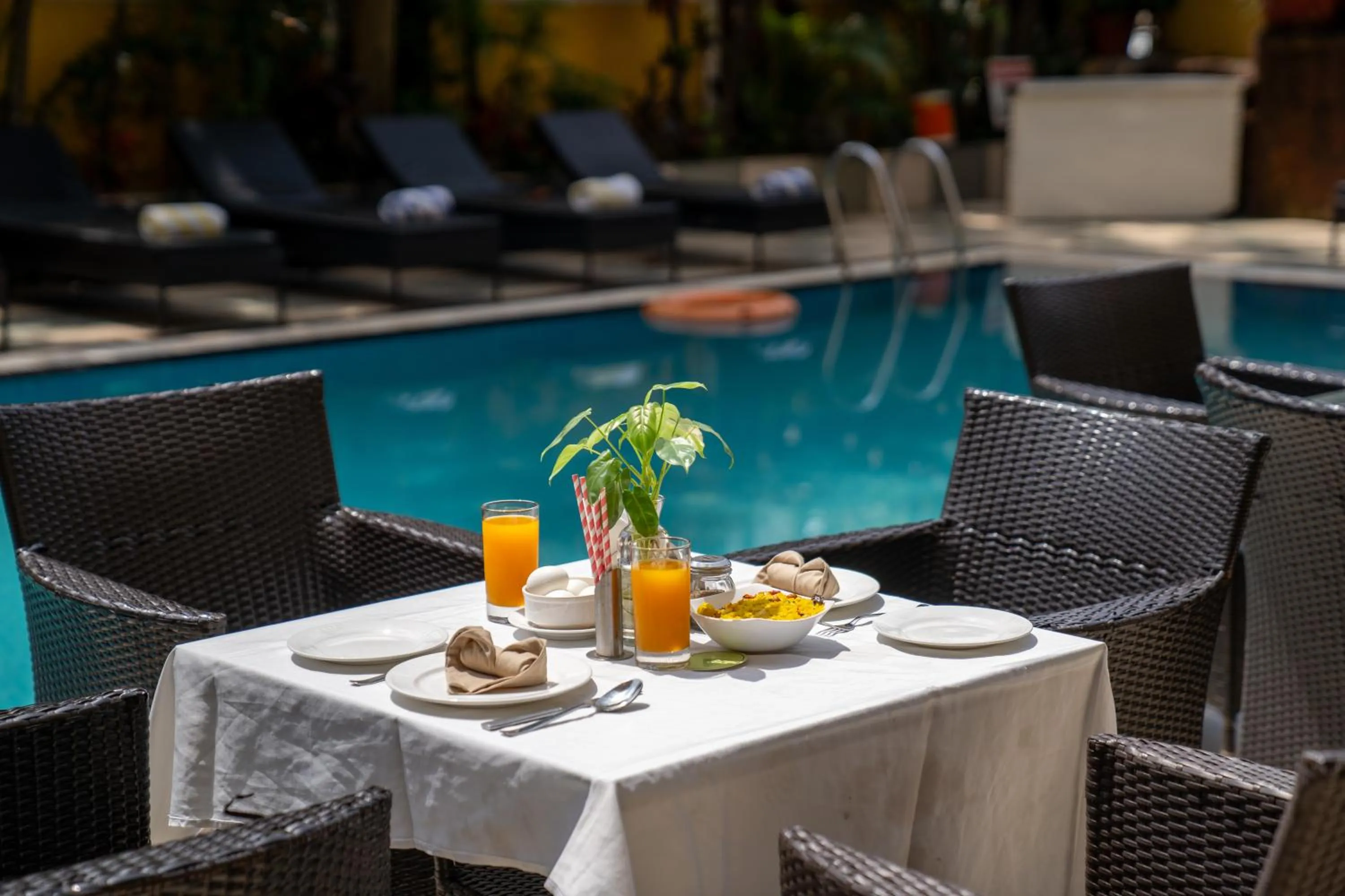 Pool view in De Alturas Resort